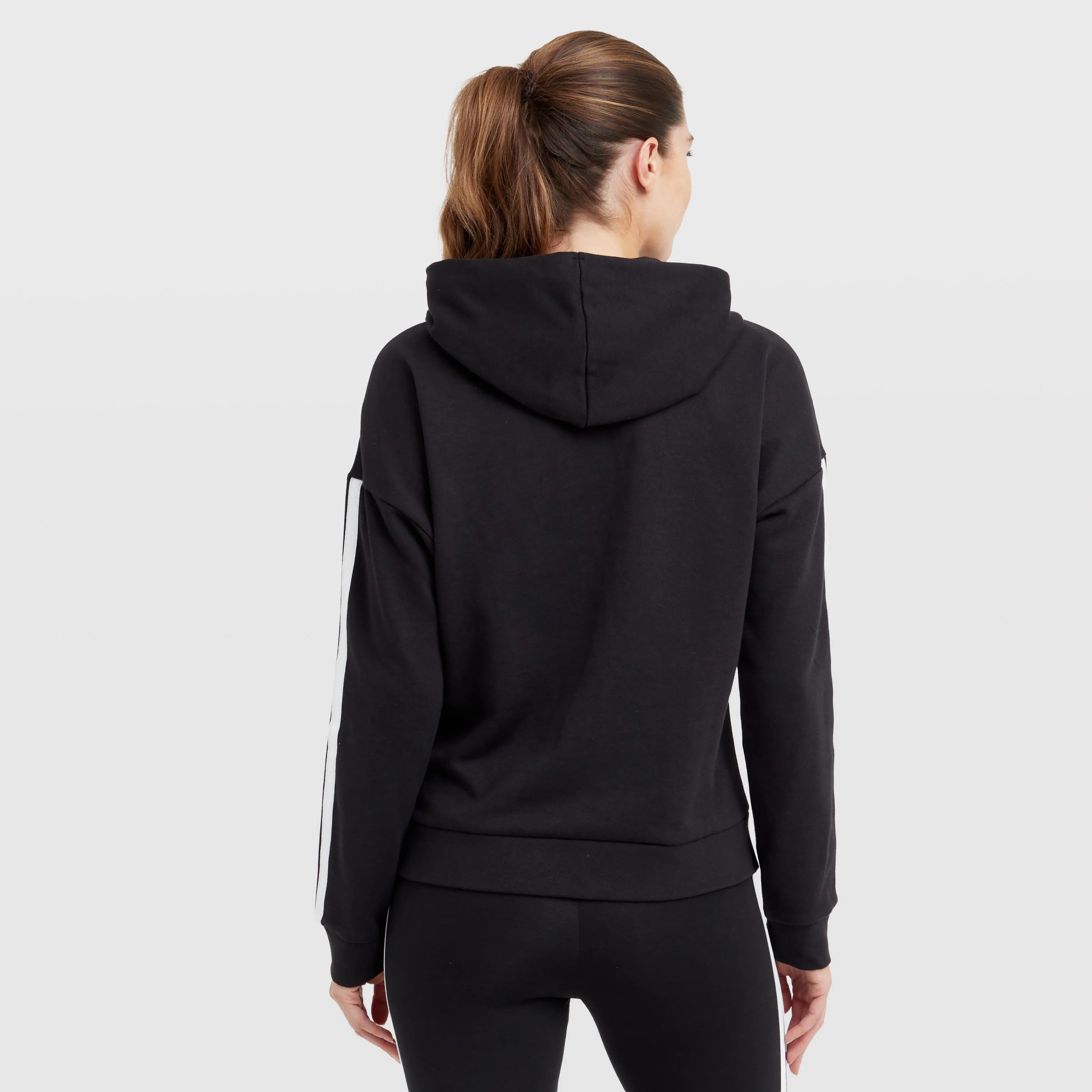 Women’s Essentials 3-Stripes Full-Zip Fleece Hoodie - Image 2
