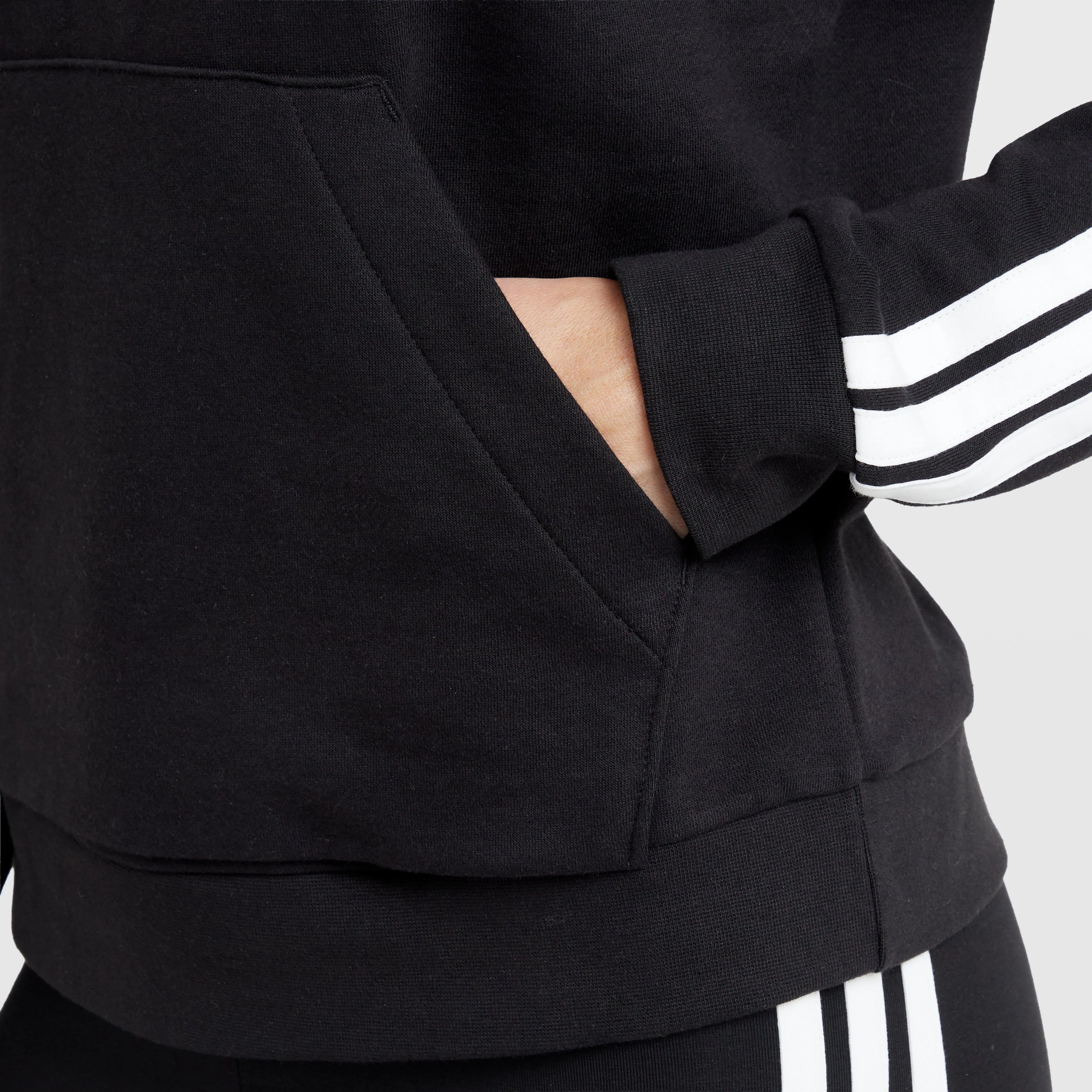 Women’s Essentials 3-Stripes Full-Zip Fleece Hoodie - Image 6