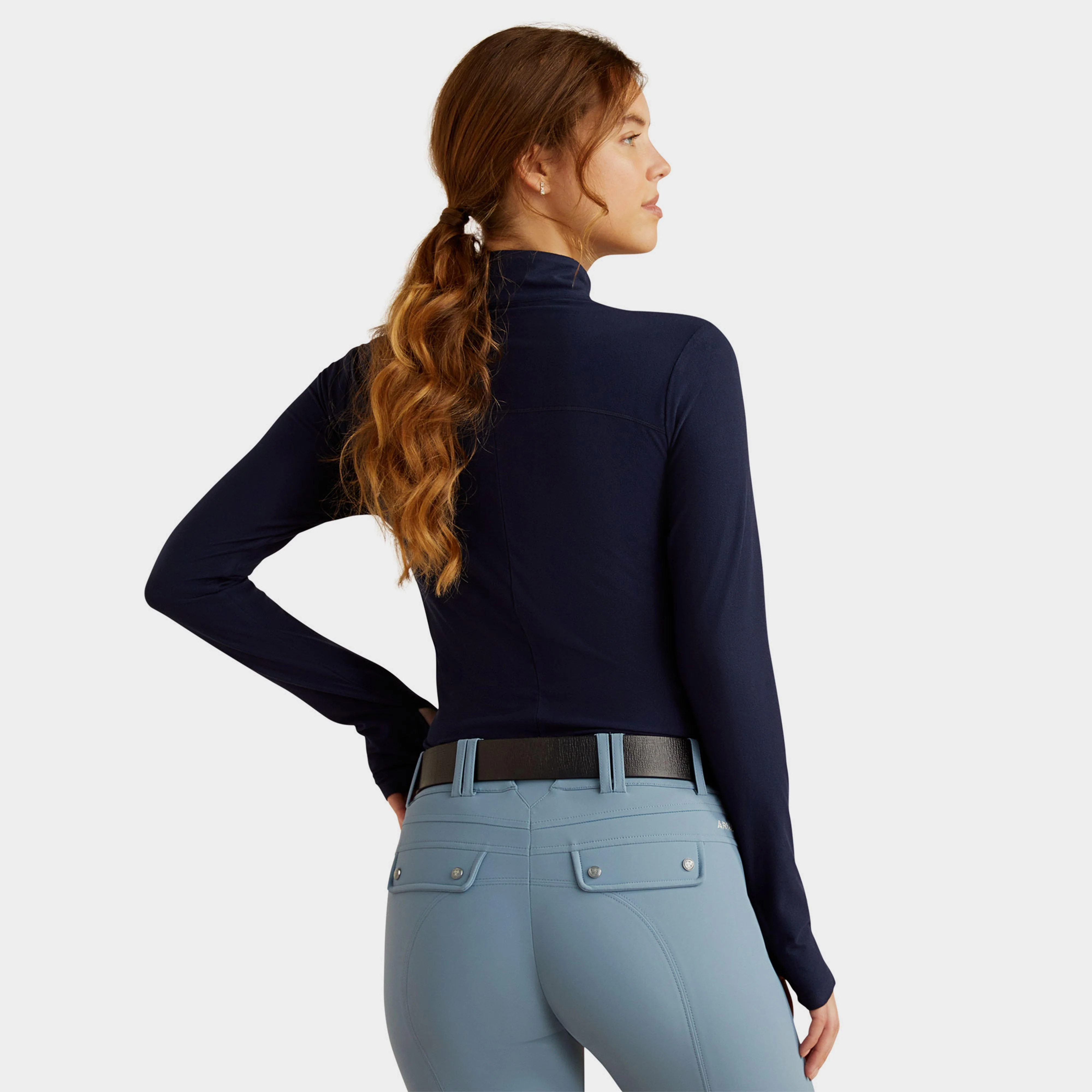 Womens Lowell 3.0 1/4 Zip Base Layer Navy Eclipse - Image 2