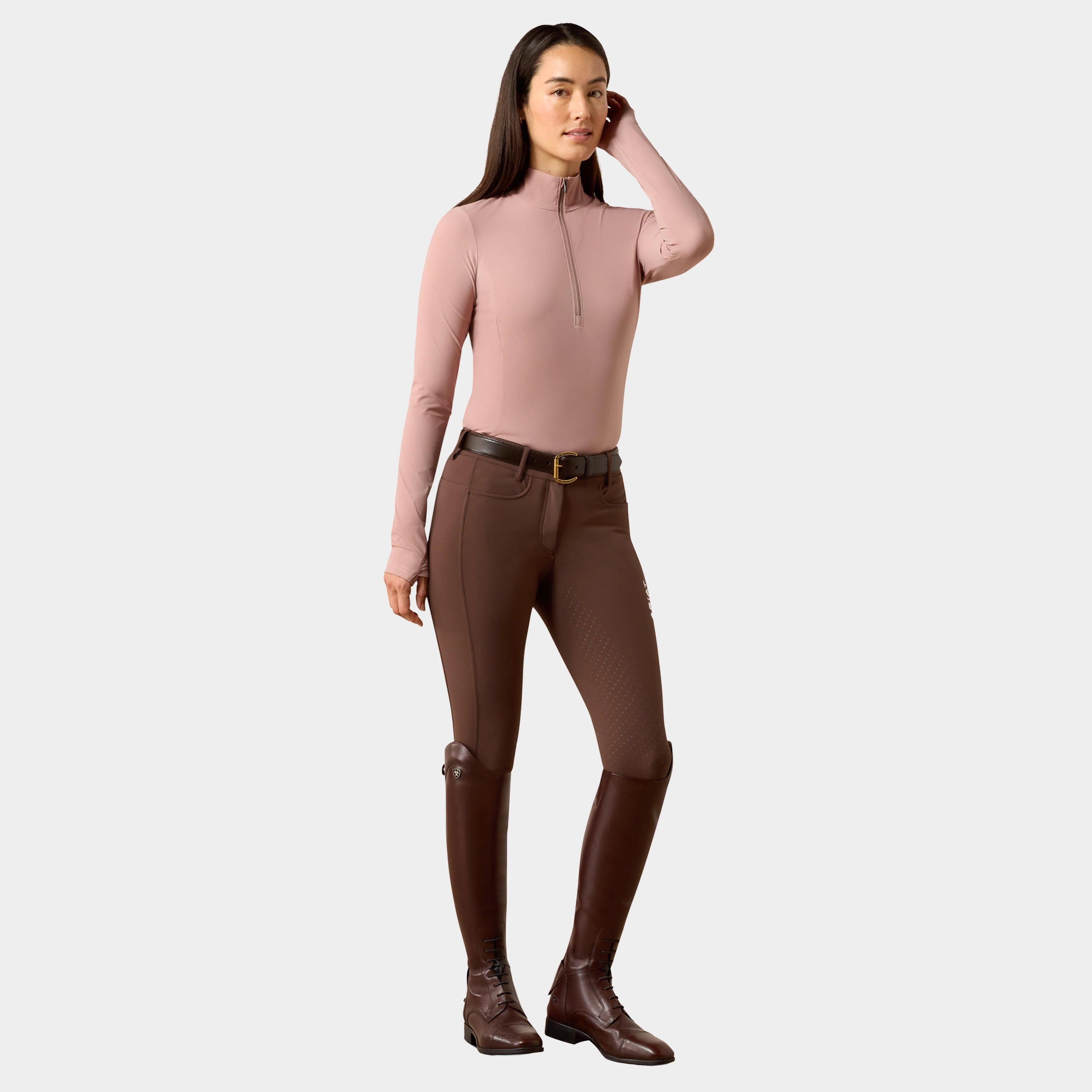 Women's SolVeil ½ Zip Baselayer Antler - Image 5