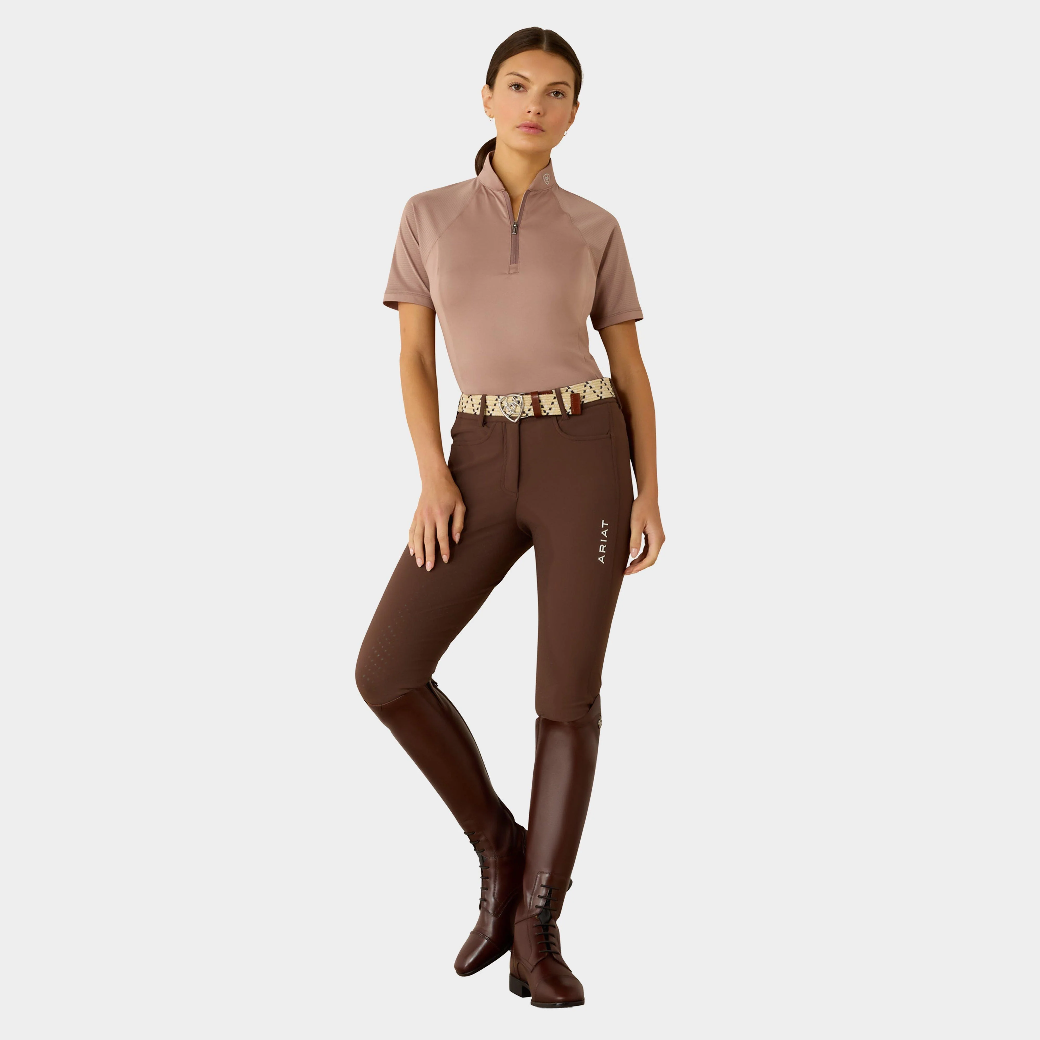 Women's Soquel ¼ Zip Short Sleeve Baselayer Antler - Image 6