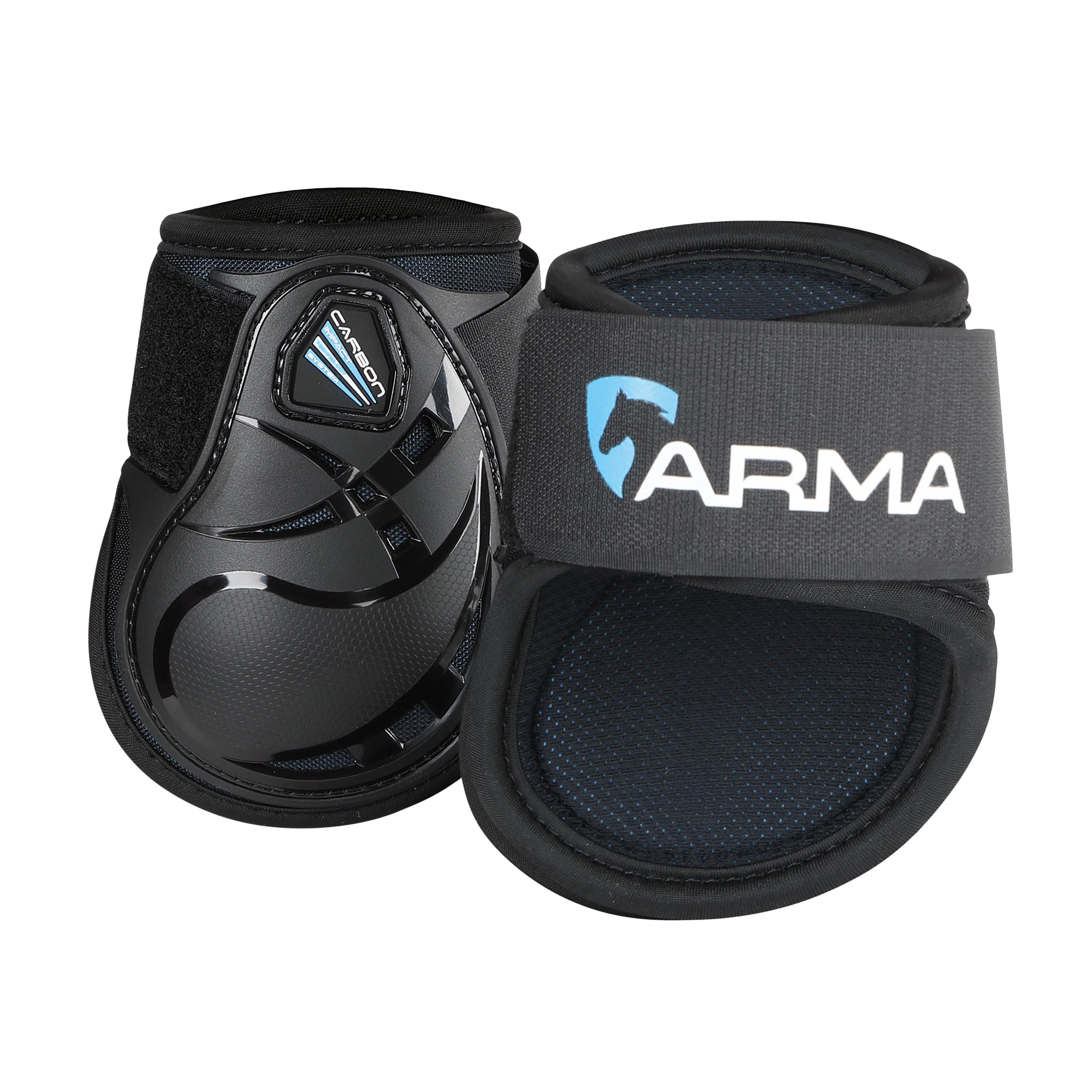 Carbon Open Fronted Fetlock Boots Black - Image 3