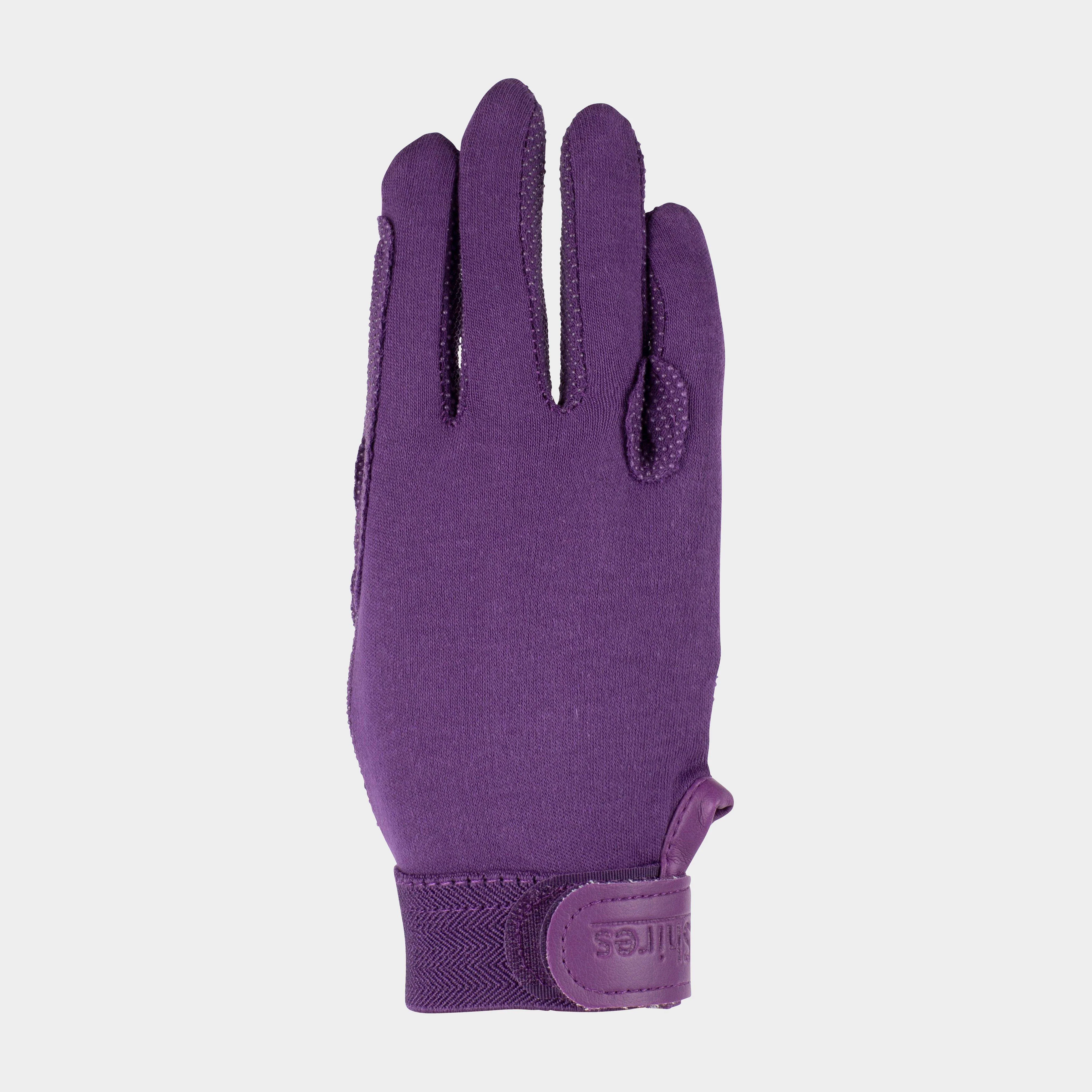 Adults Newbury Riding Gloves Purple - Image 3