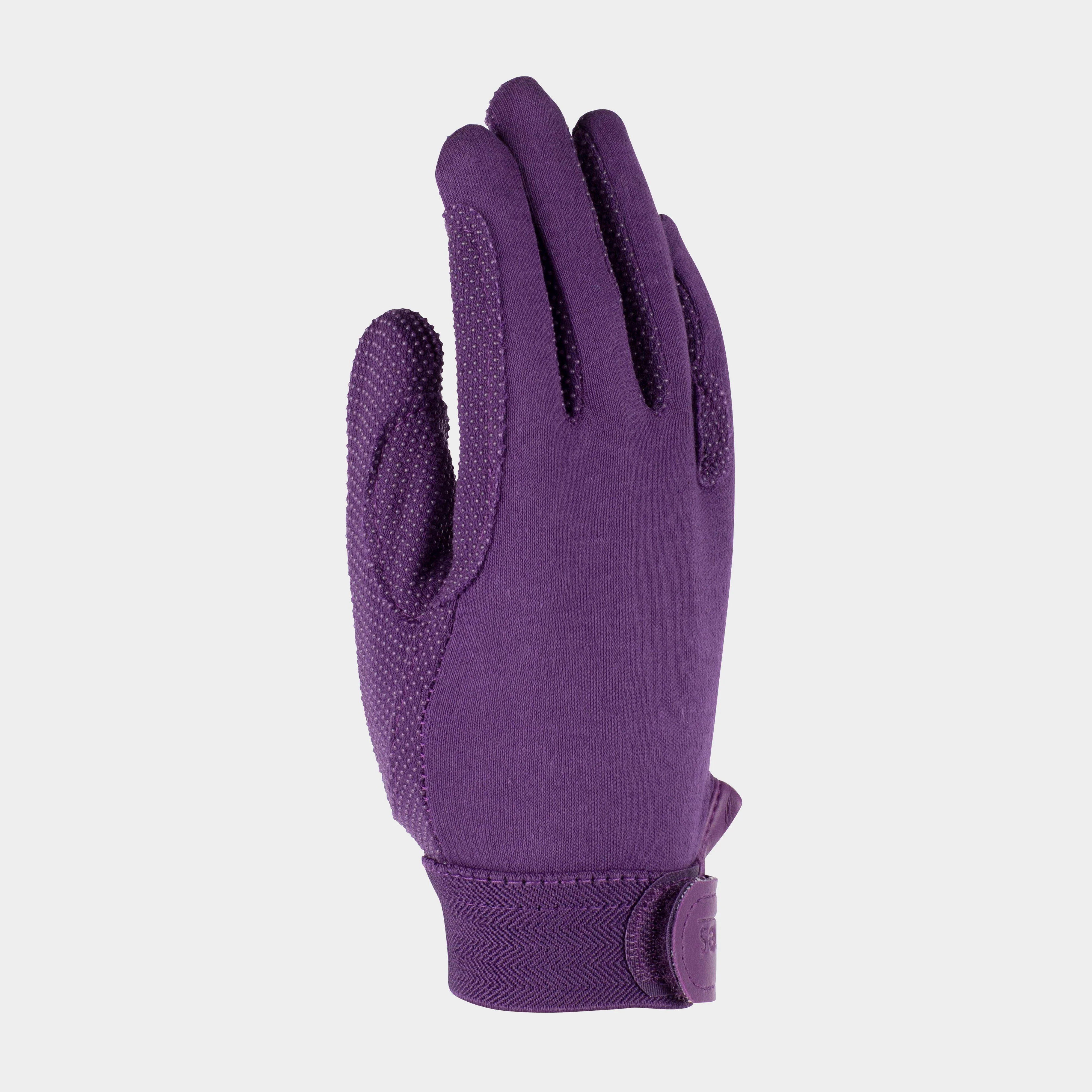 Adults Newbury Riding Gloves Purple - Image 4