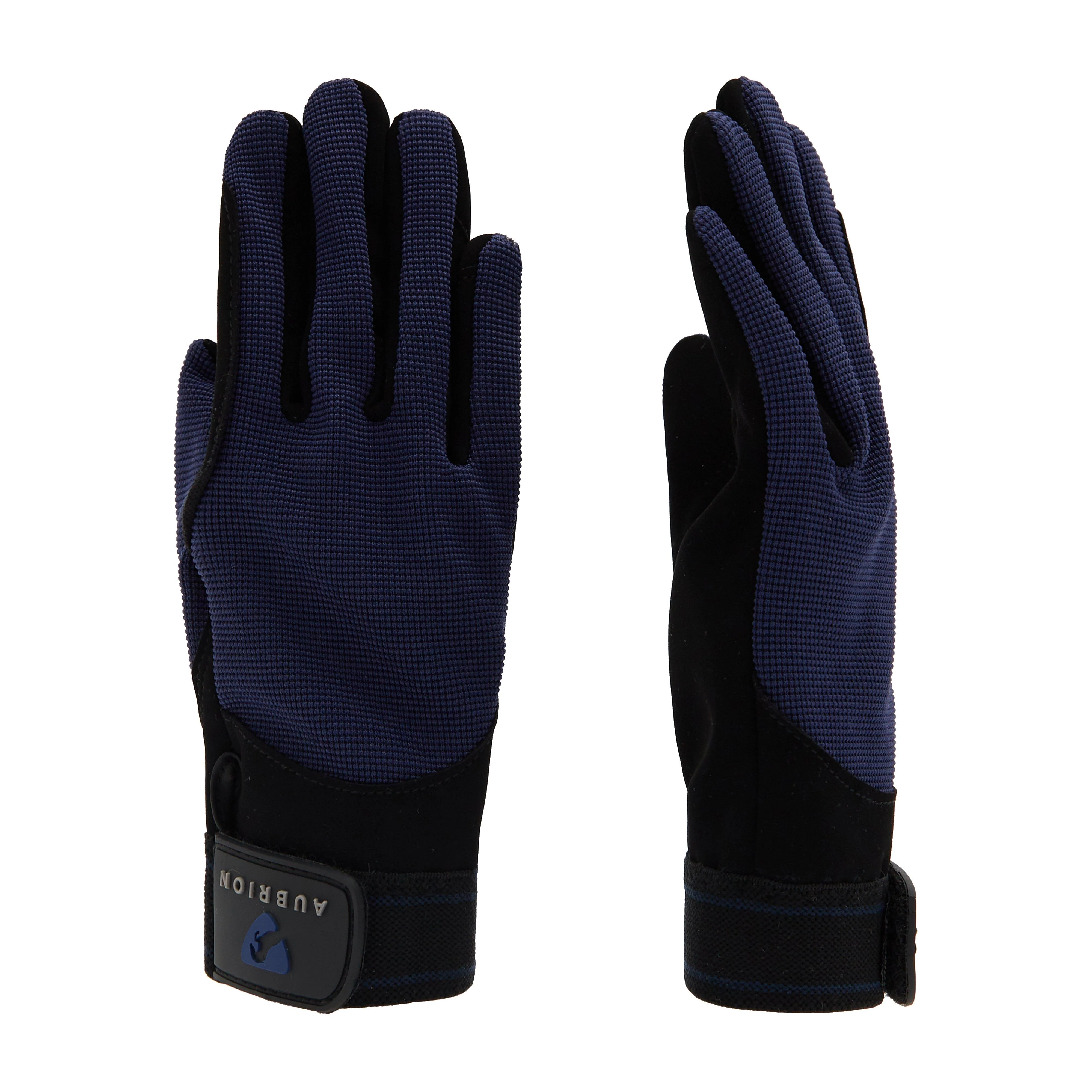 Kids’ Mesh Riding Gloves Navy - Image 4