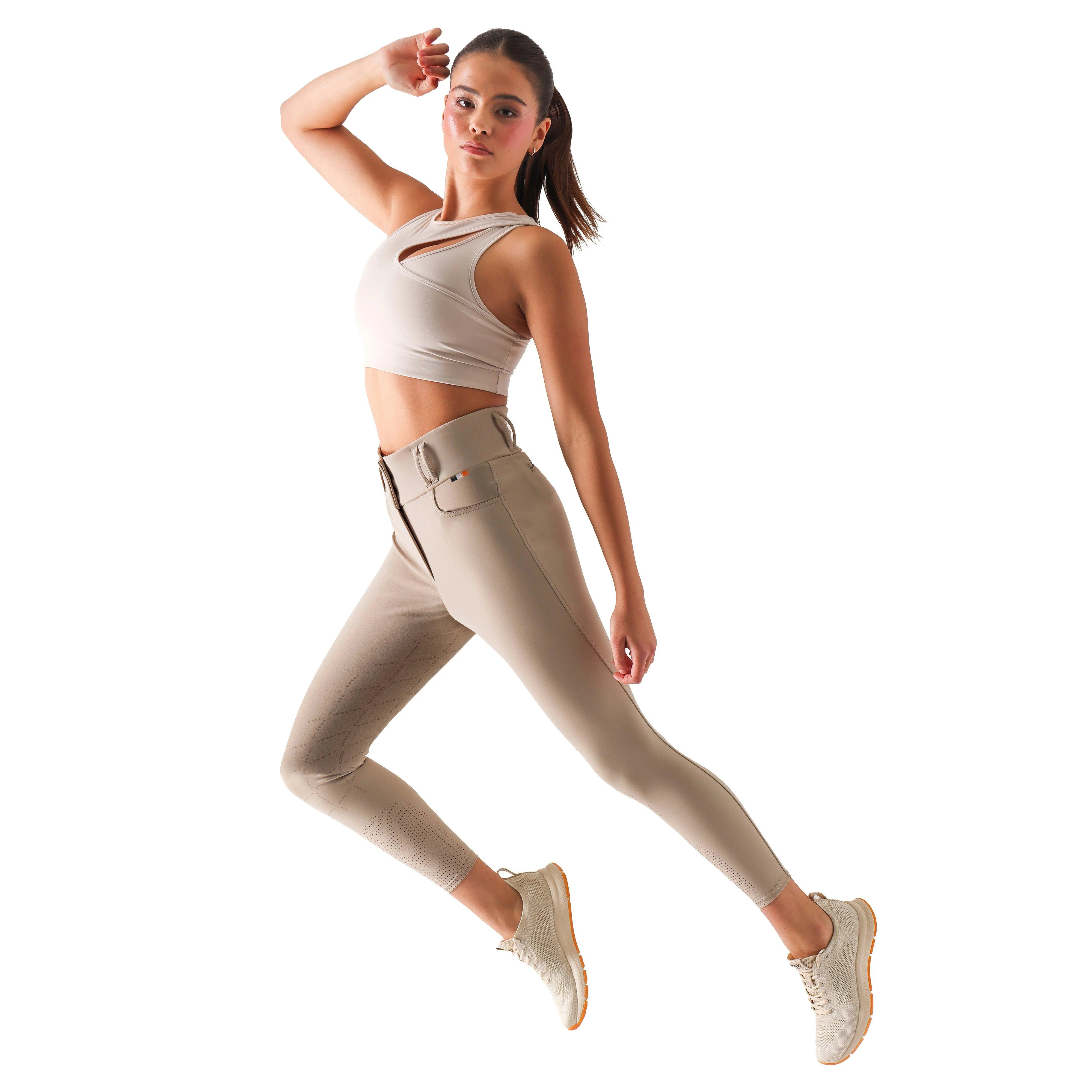 Women's Optima Pro Breeches Beige - Image 8