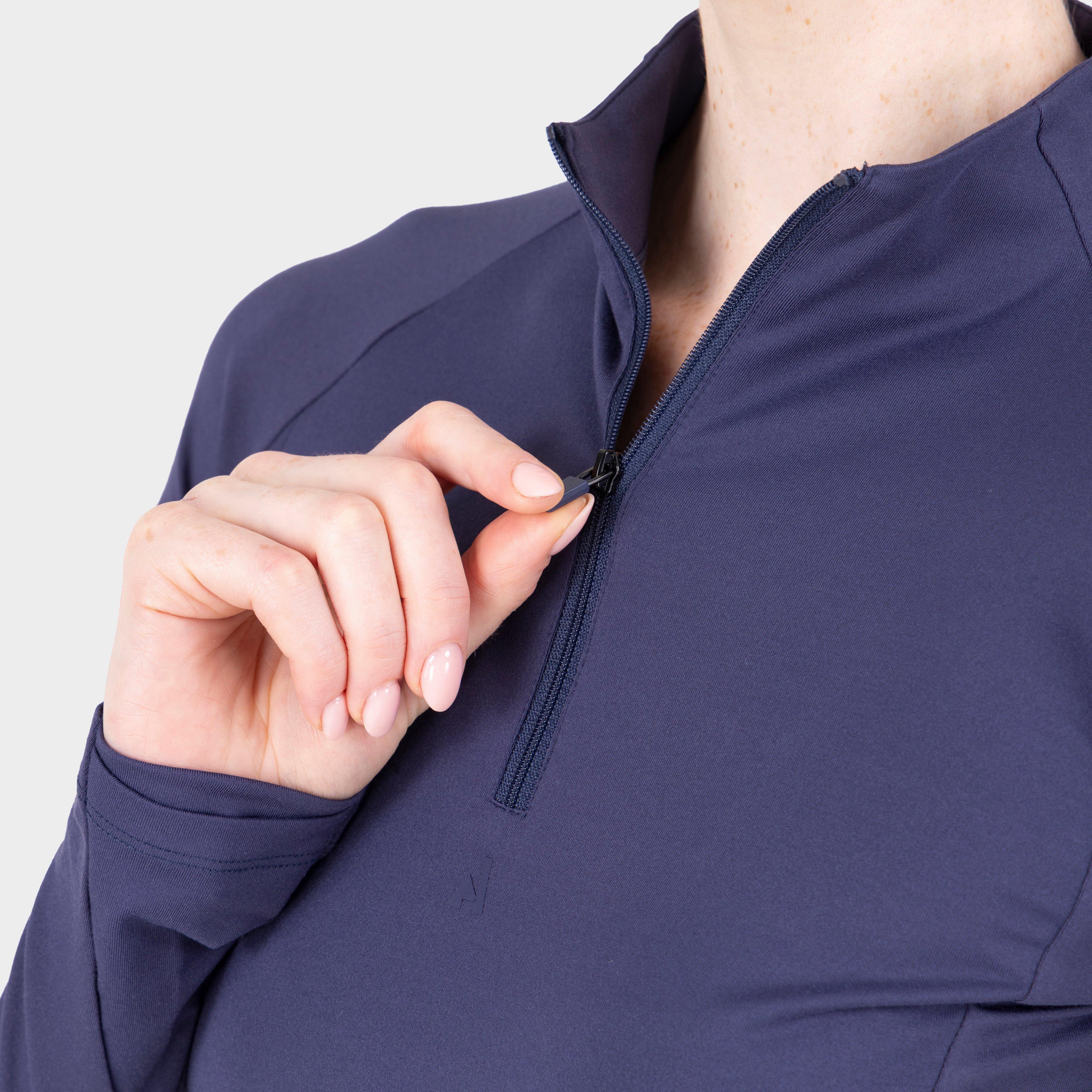 Women's React Long Sleeve Base Layer Midnight - Image 3