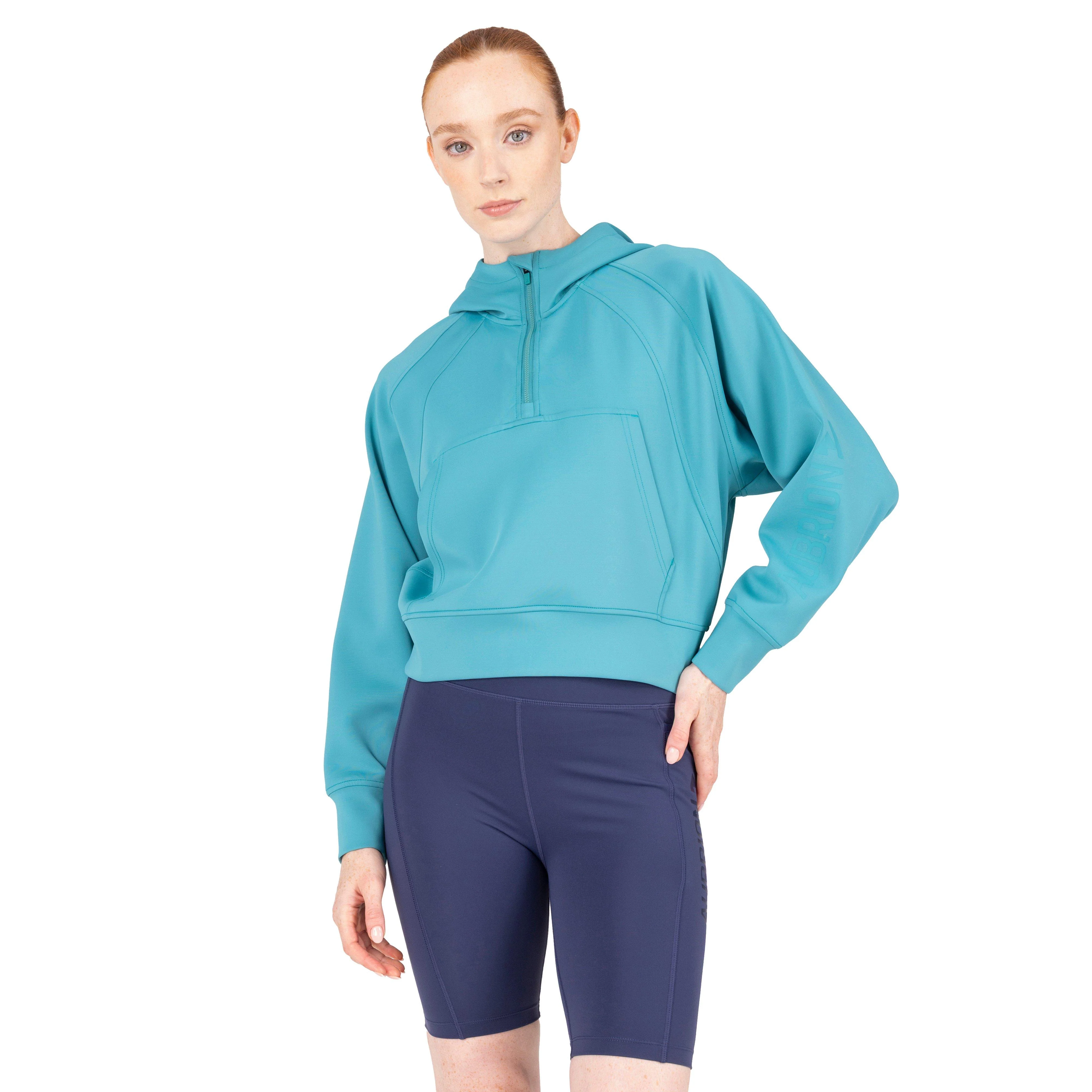 Women’s React Quarter Zip Hoodie Haze - Image 12