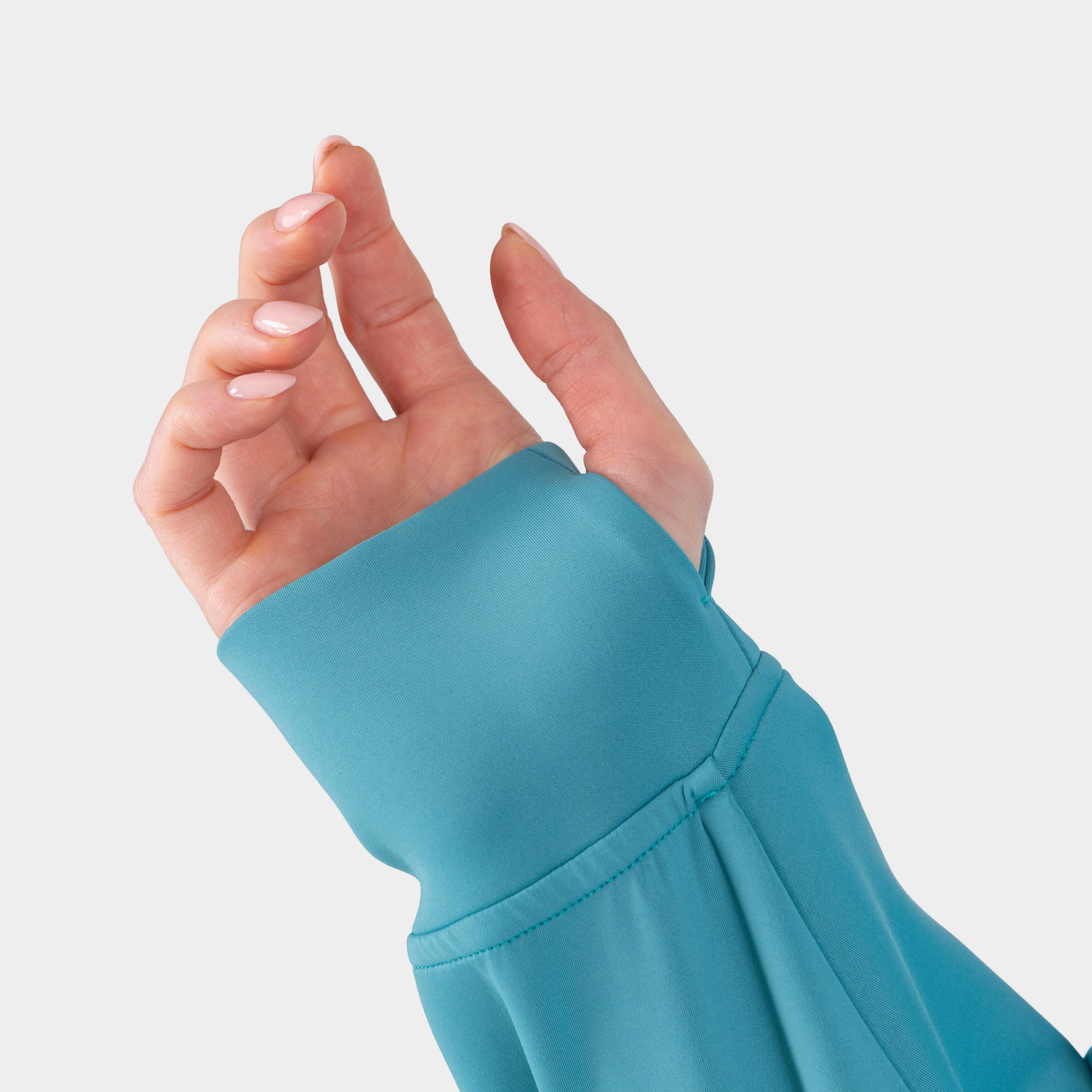 Women’s React Quarter Zip Hoodie Haze - Image 9