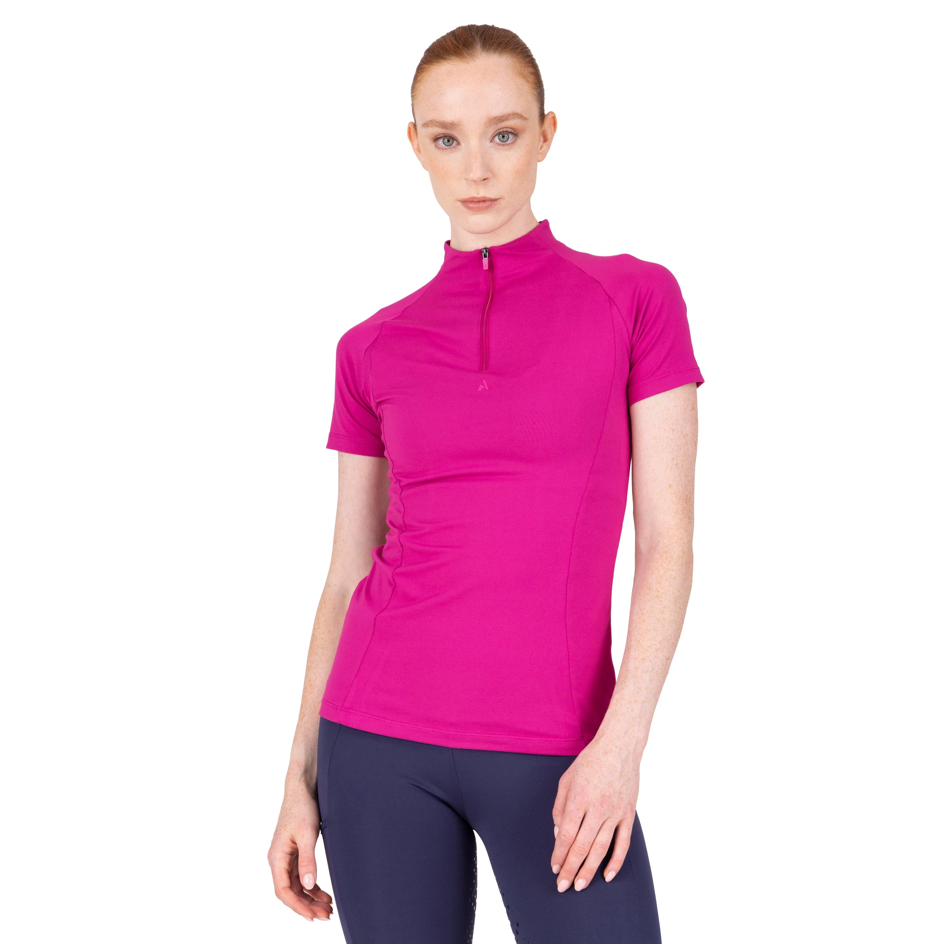Women's React Short Sleeve Base Layer Fuchsia - Image 7