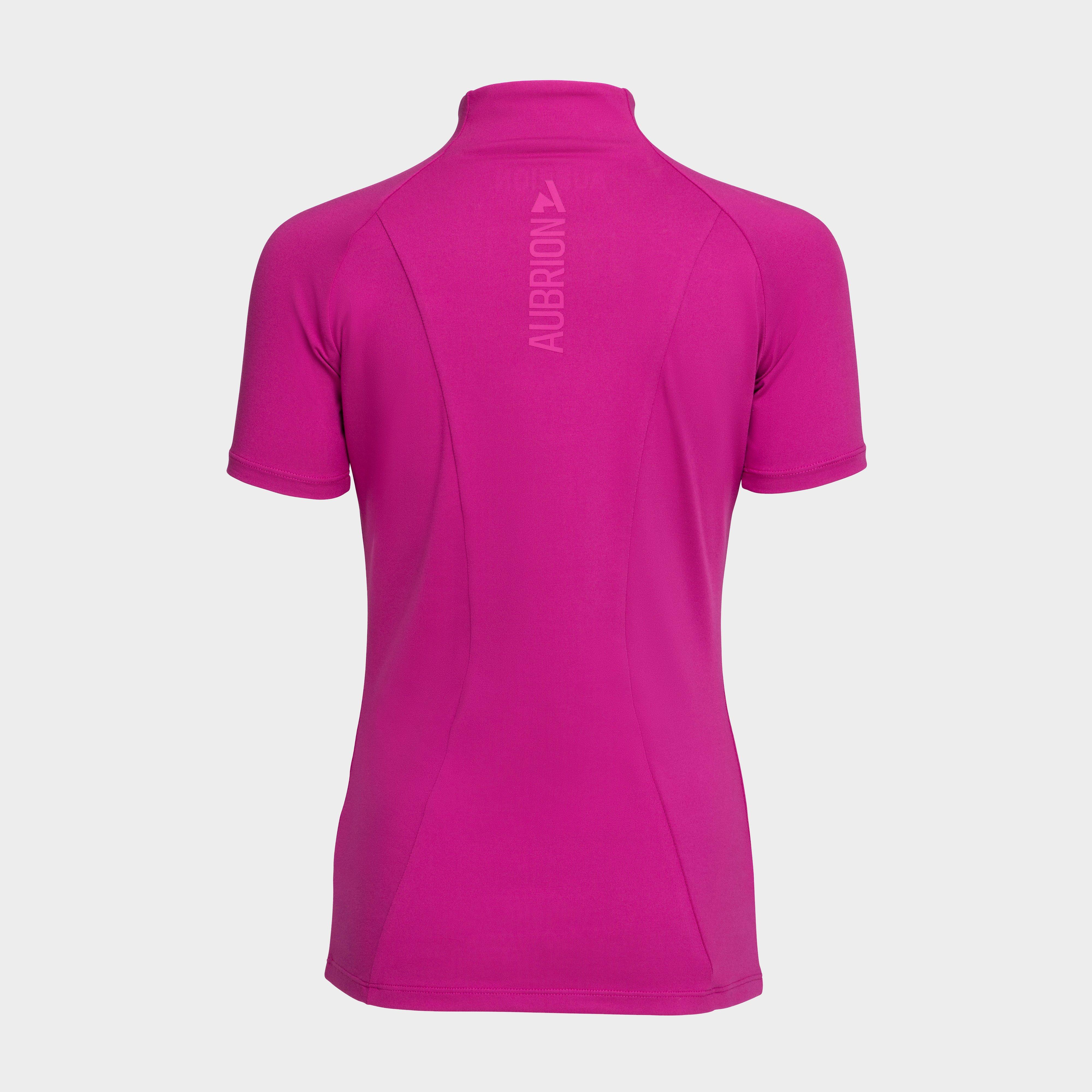 Young Rider React Short Sleeve Base Layer Fuchsia - Image 4