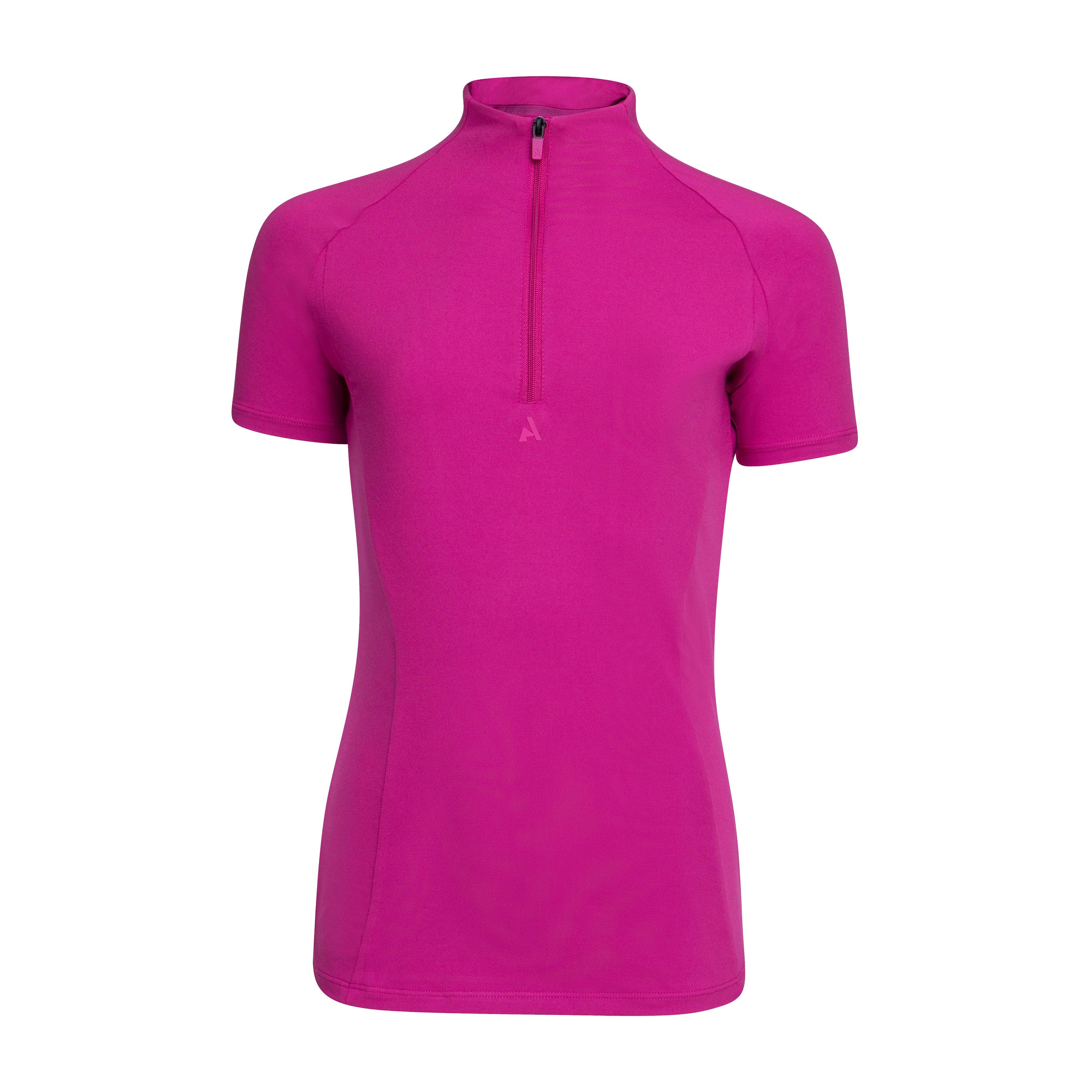 Young Rider React Short Sleeve Base Layer Fuchsia - Image 8
