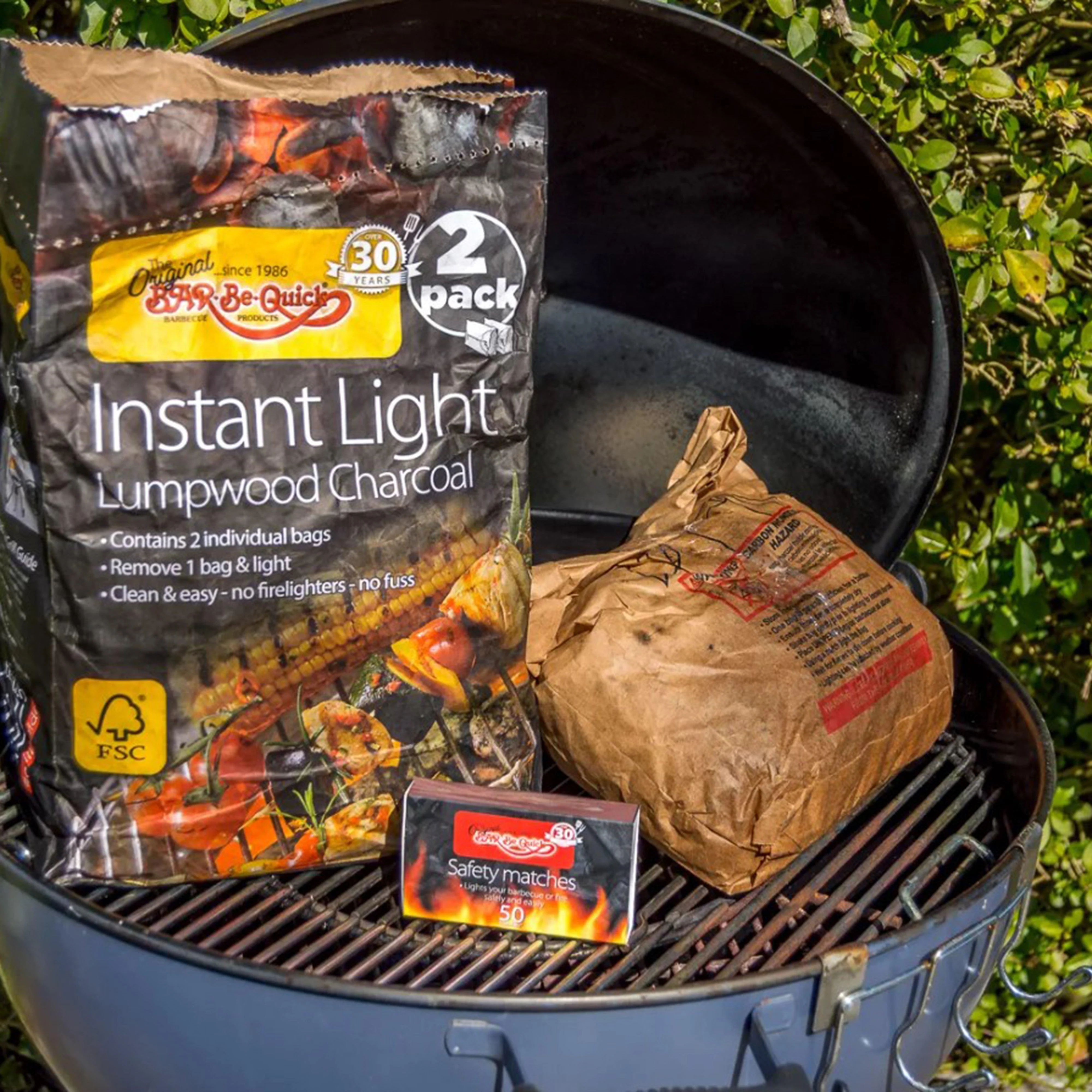 Instant Light Lumpwood Charcoal Twin Pack 2kg - Image 3