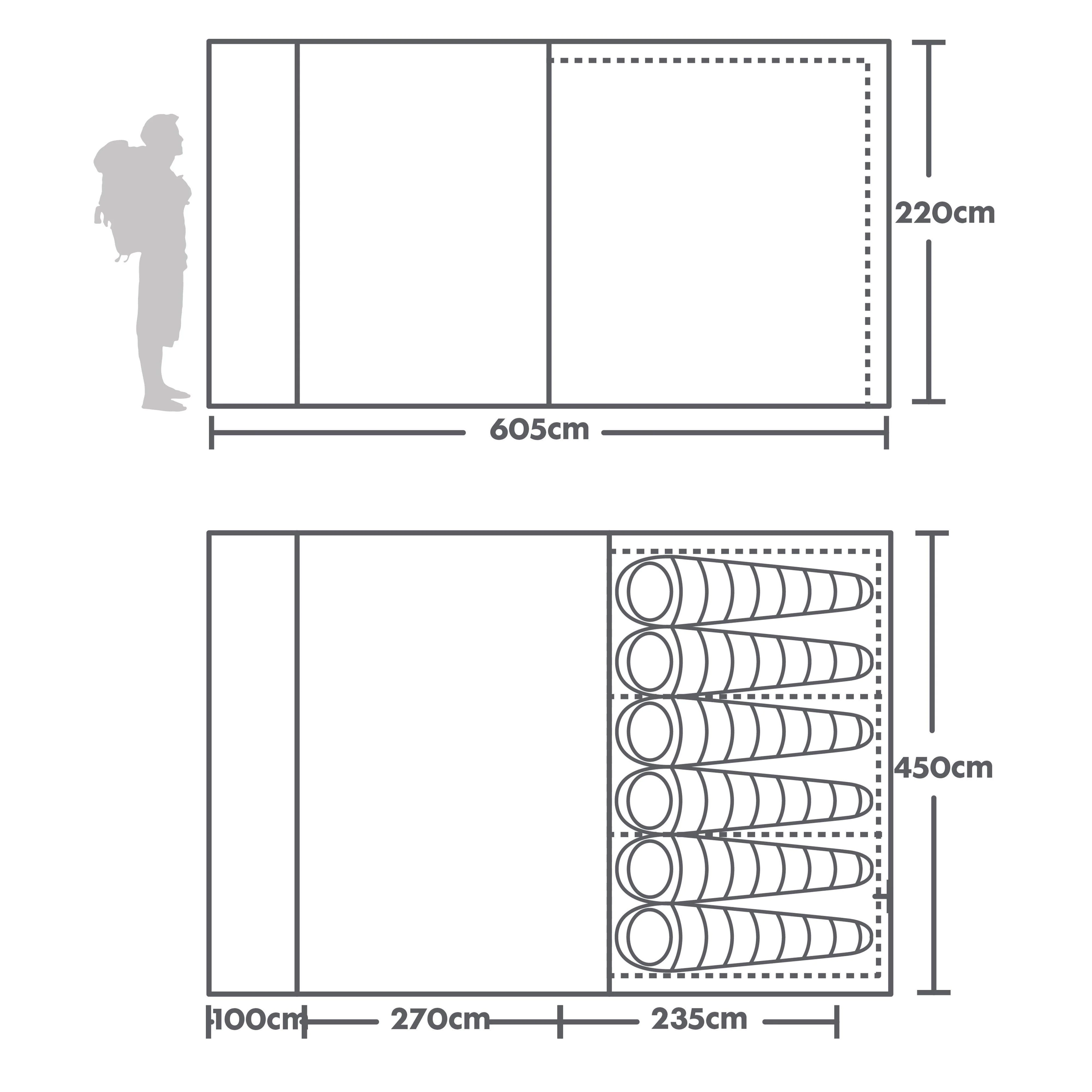 Refurbished Air 6XL Polycotton Tent - Image 2