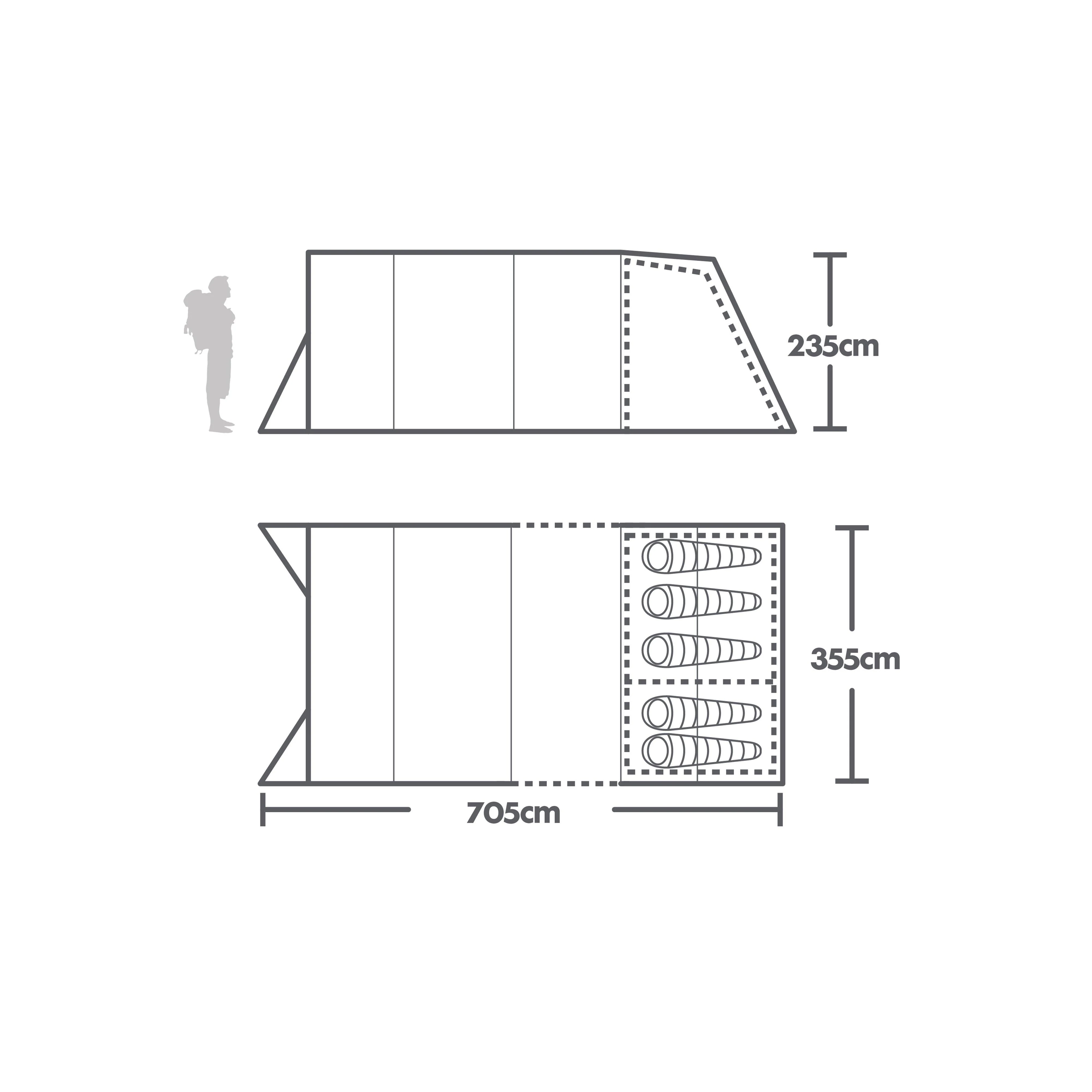 Refurbished Freedom 5 Nightfall Air Tent - Image 2