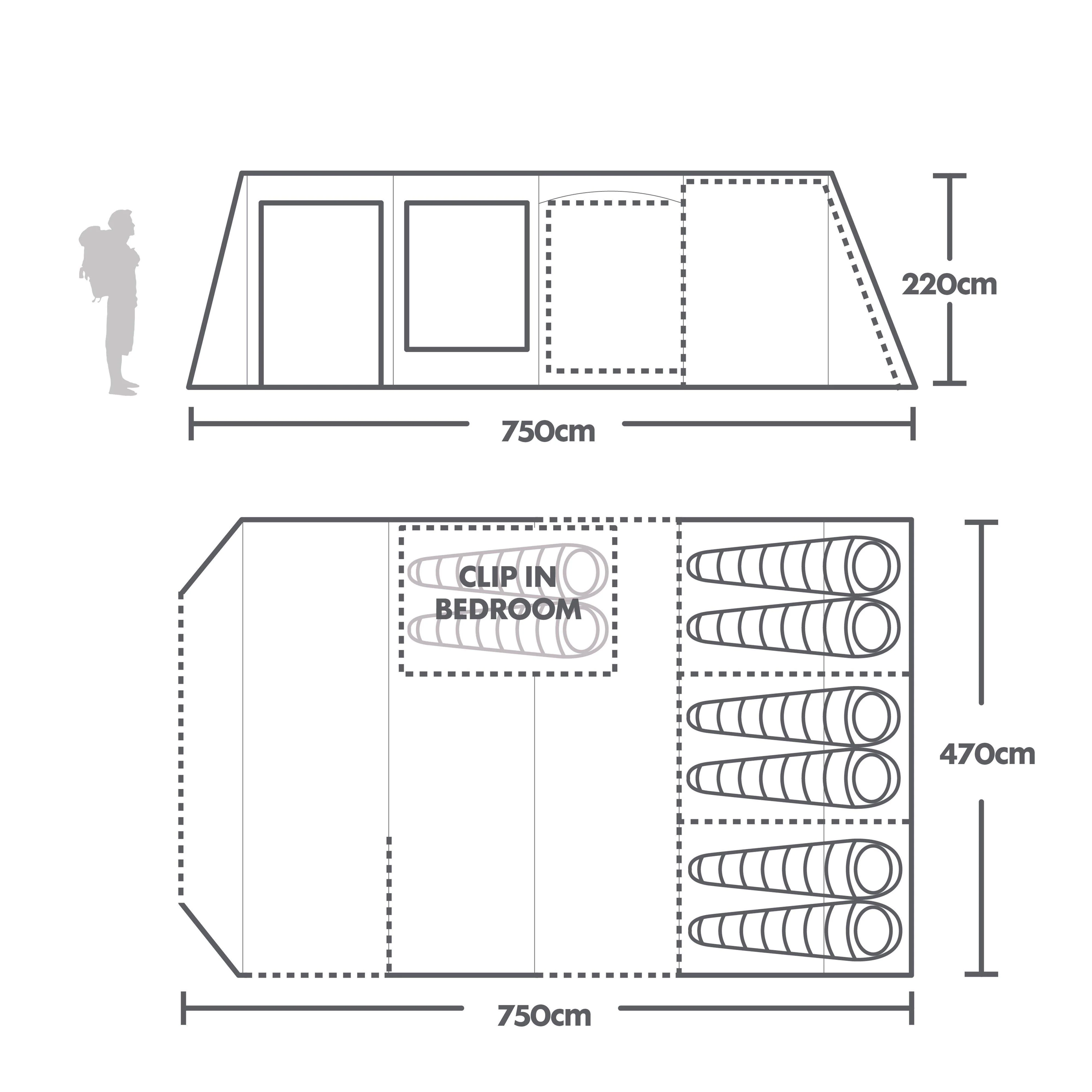 Refurbished Telstar 8 Nightfall Air Tent - Image 2