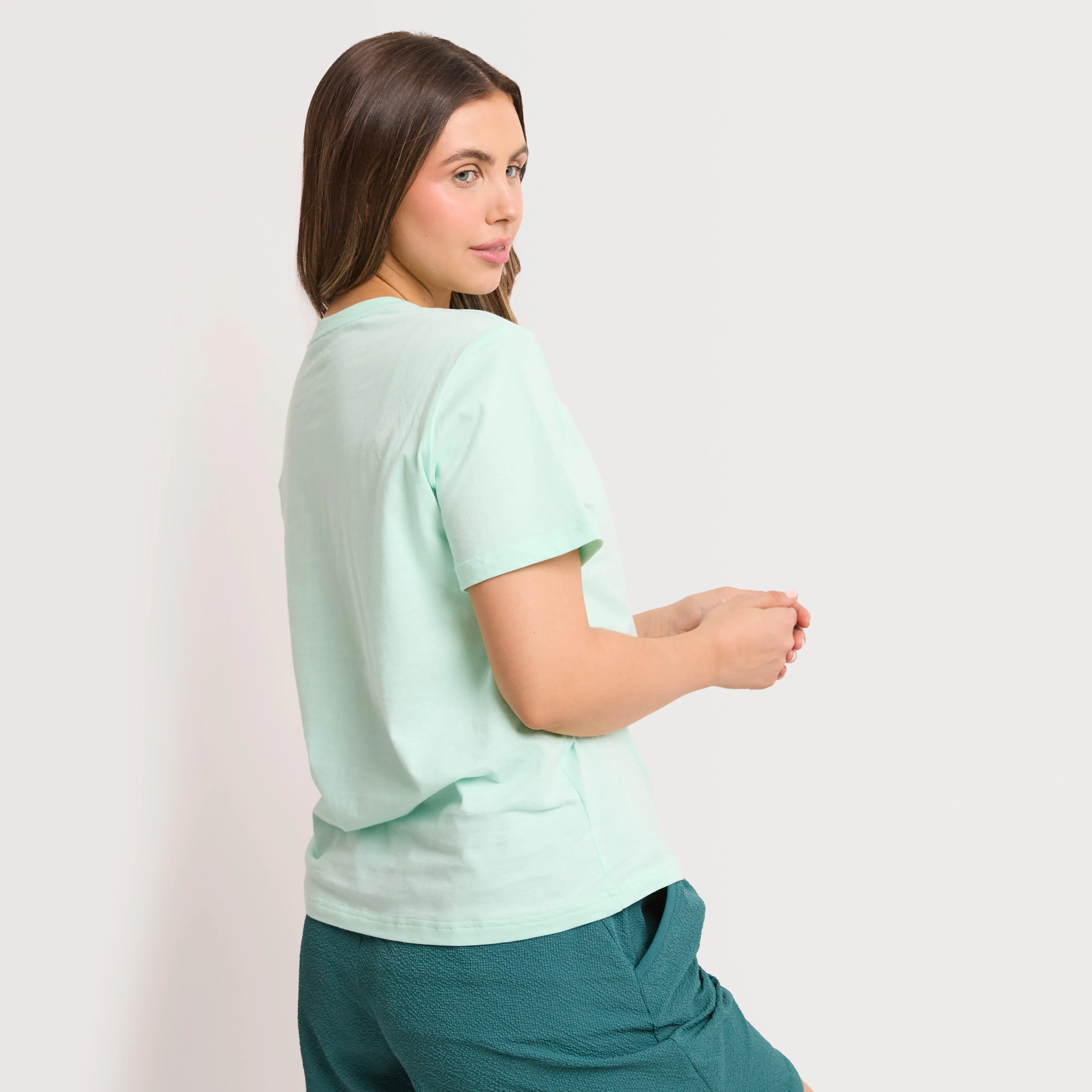 Women's Sketched Blocks Essential Tee - Image 4