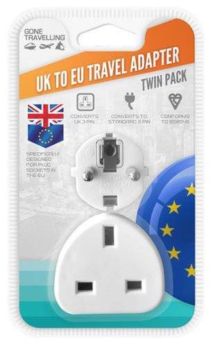 2pk Travel Adaptor - UK to Australia & China - Image 2