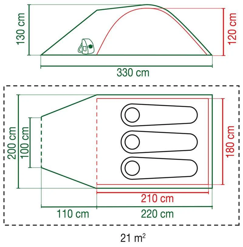 Kentmere 3 Plus BlackOut Tent - Image 9