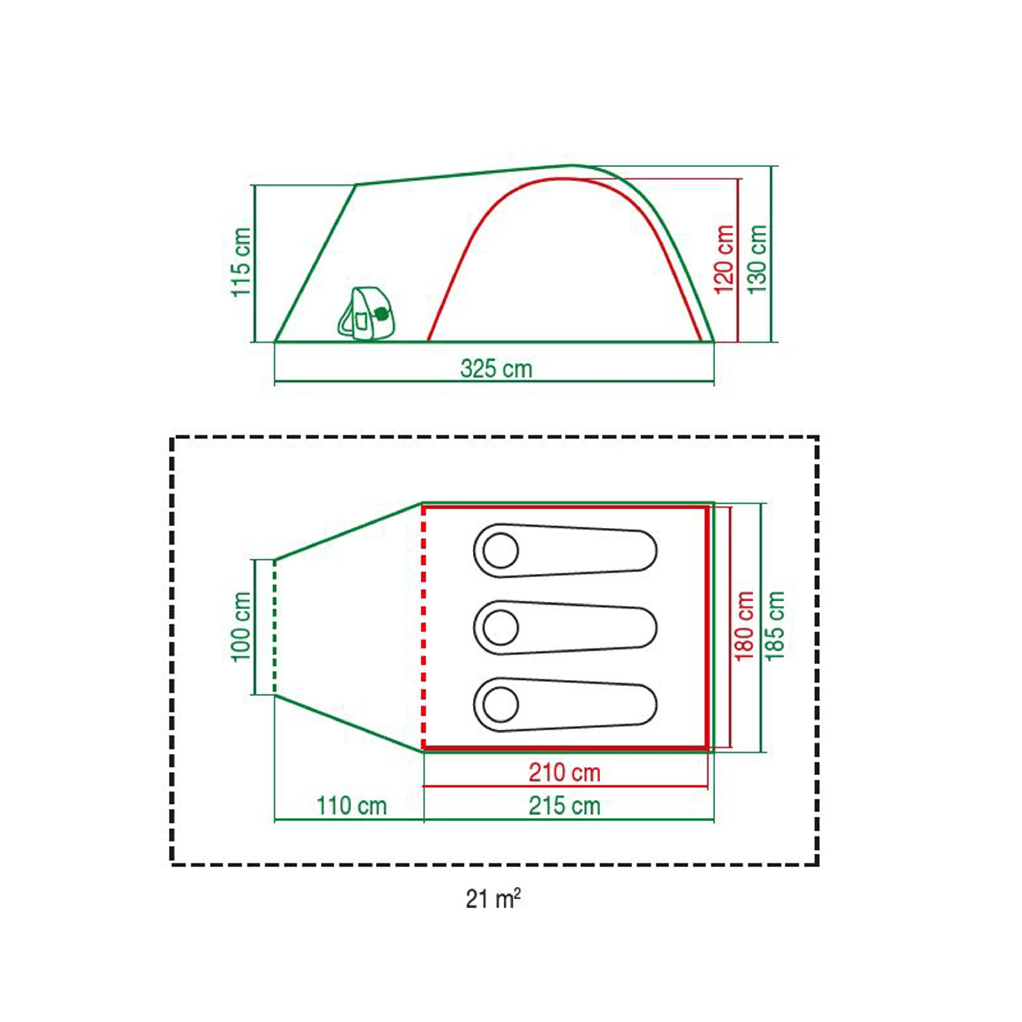 Refurbished Kentmere Pro 3+ BlackOut Tent - Image 2