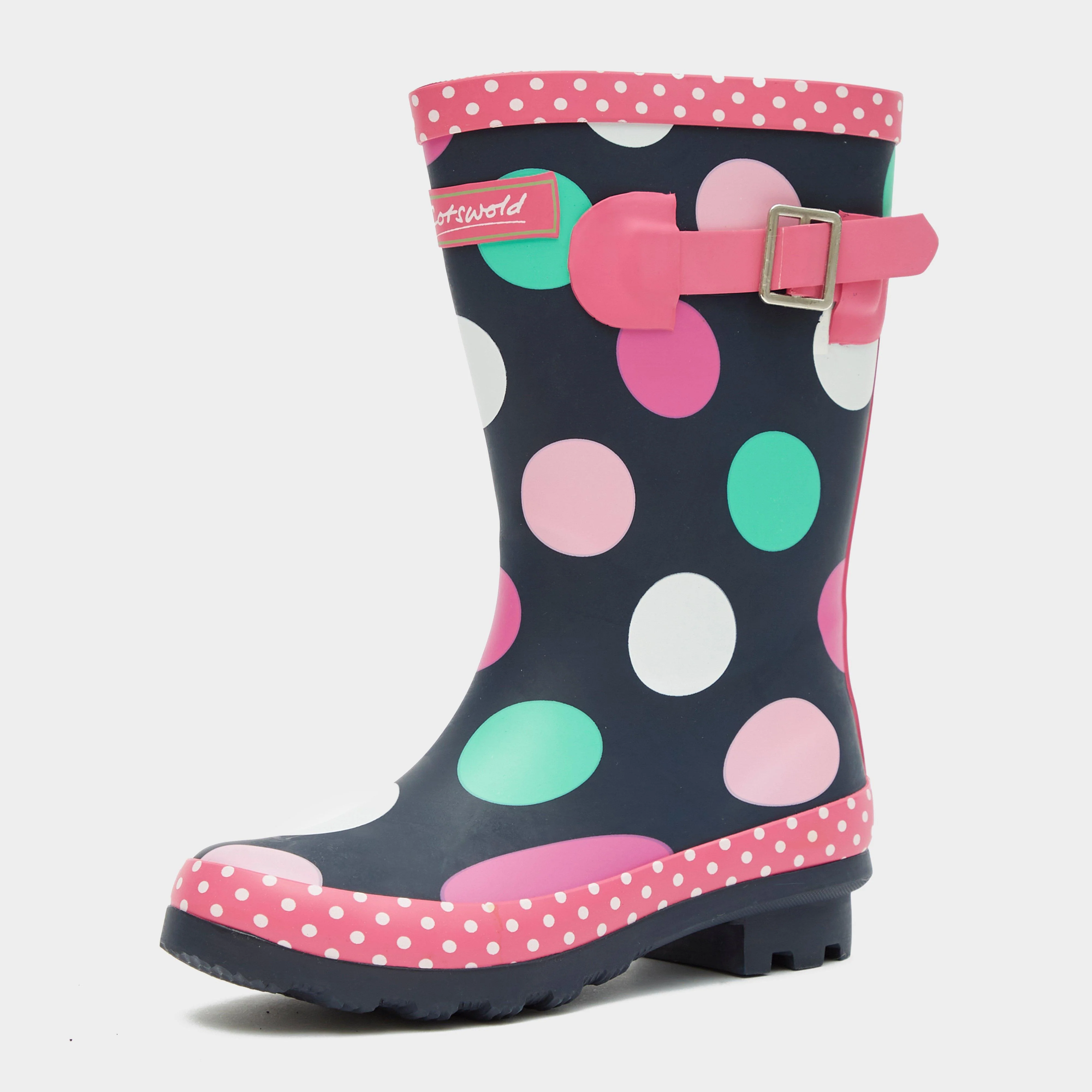 Multicoloured Dotty Jnr Pull On Wellington Boots - Image 3