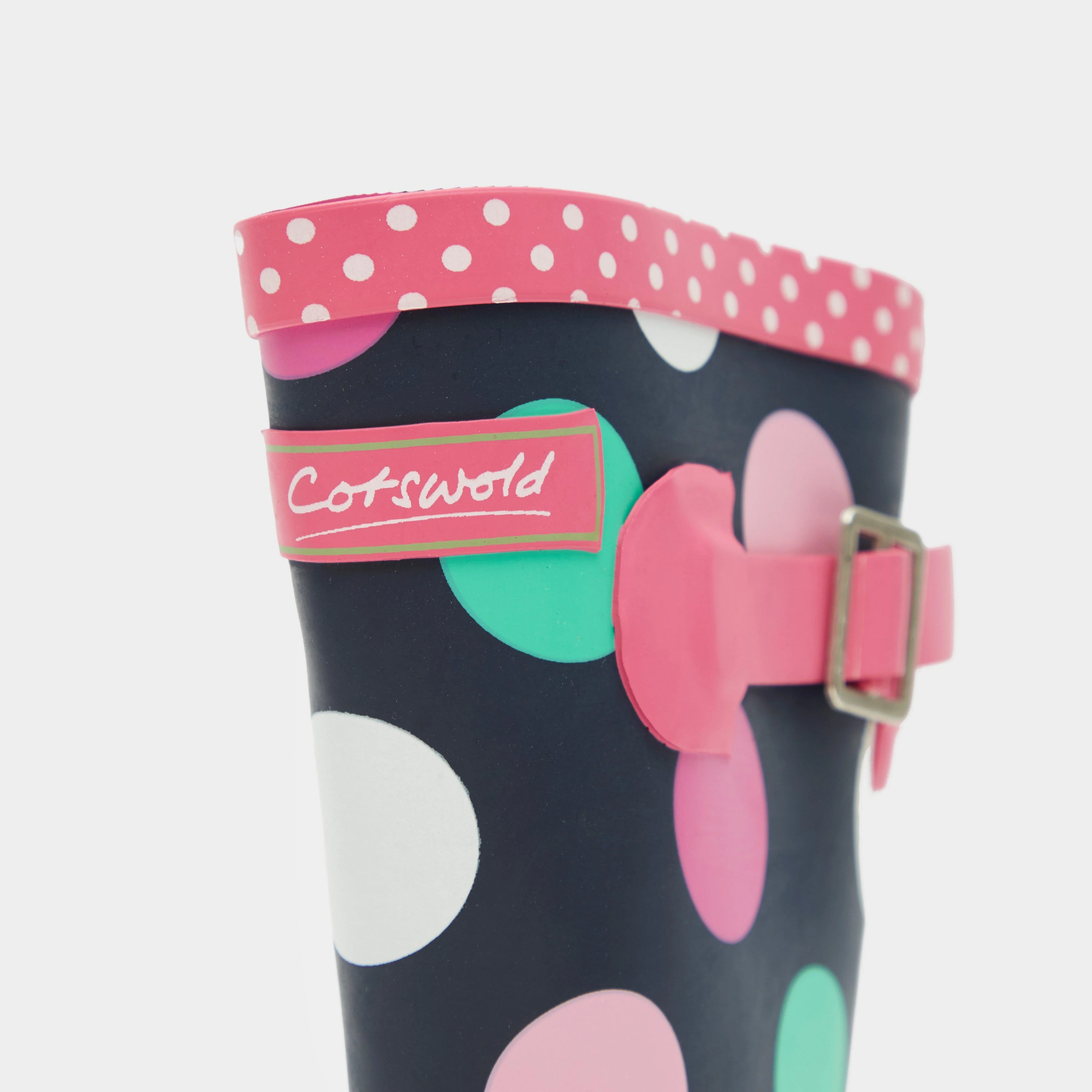 Multicoloured Dotty Jnr Pull On Wellington Boots - Image 4