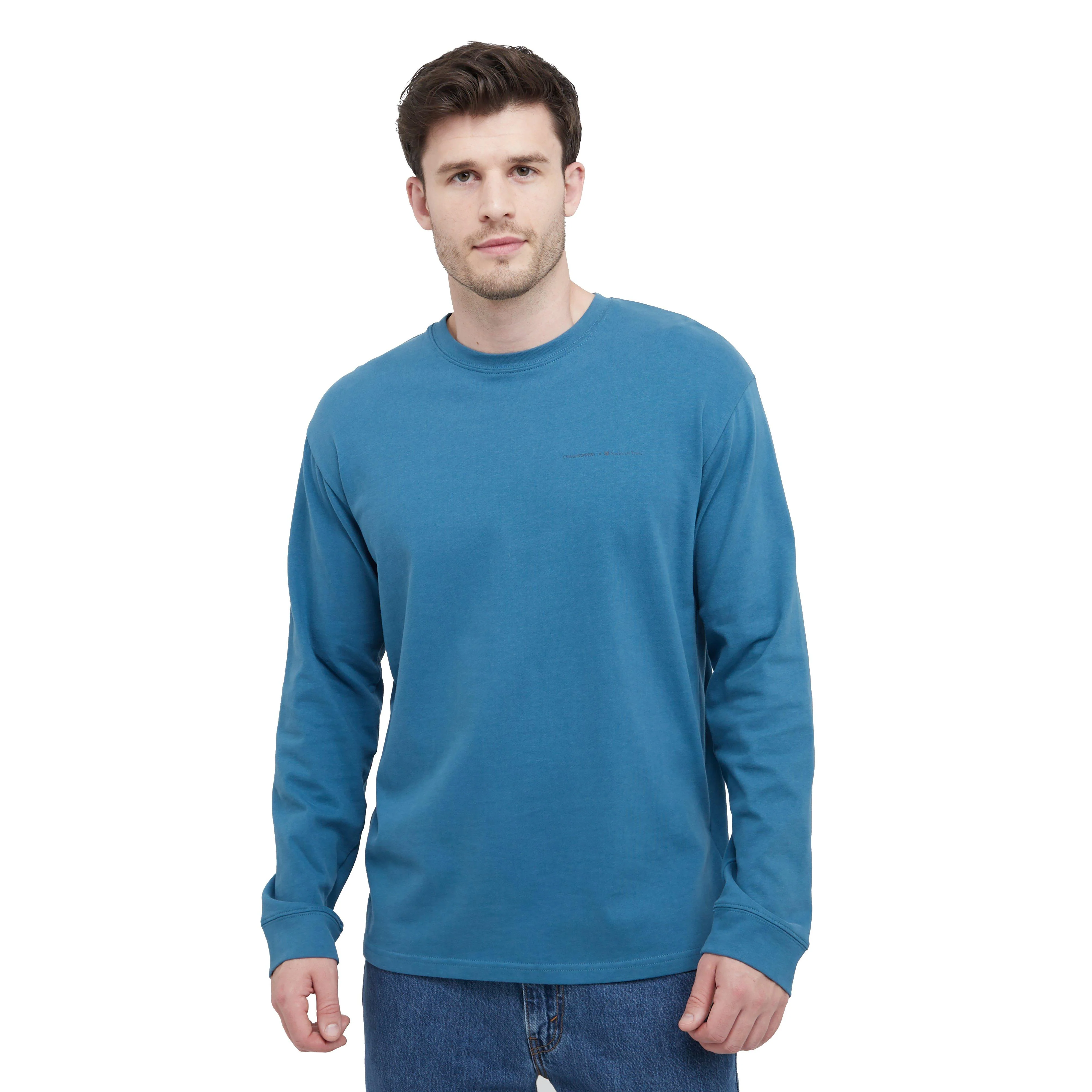 Men's National Trust Limestone Long Sleeve Top - Image 8