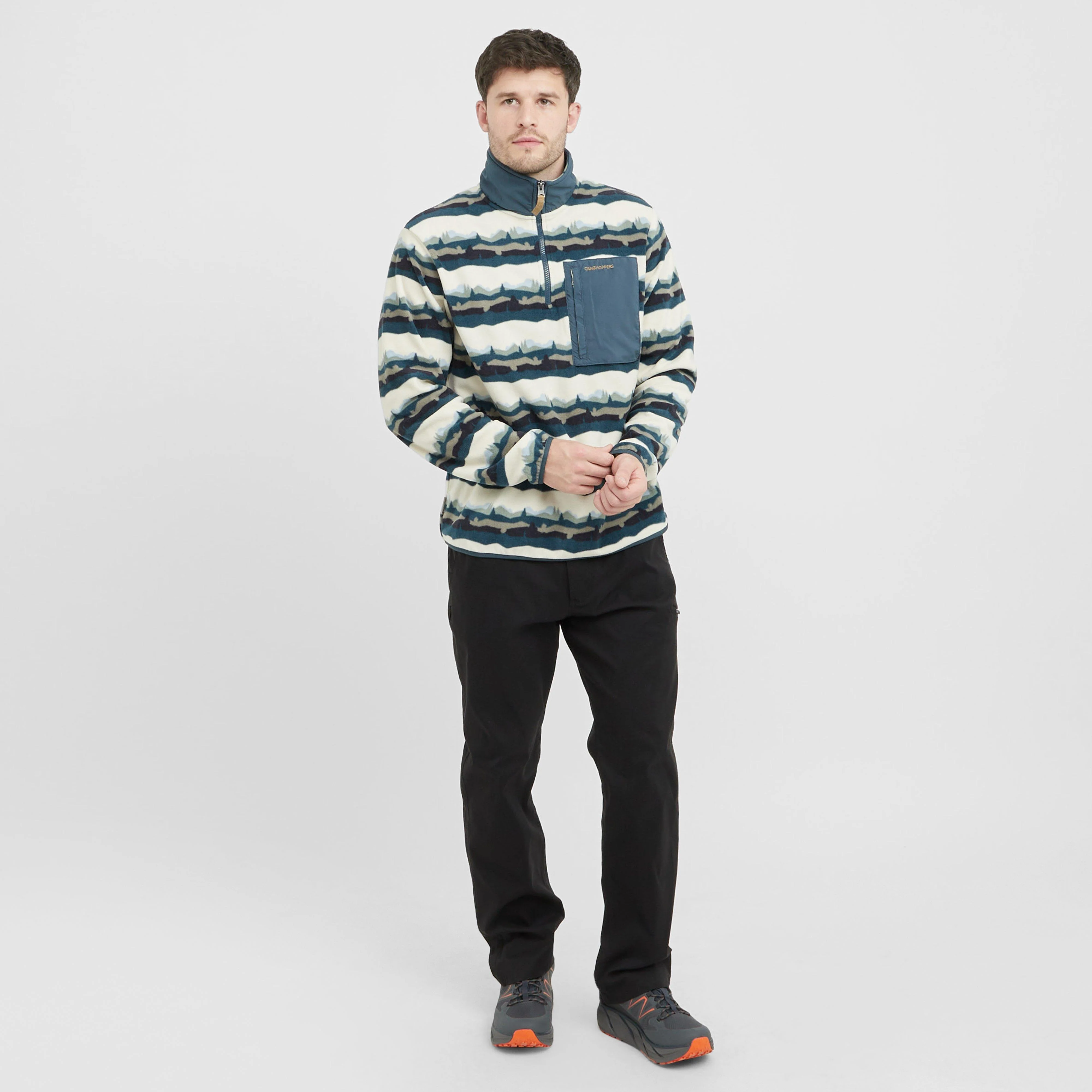 Men's National Trust Losehill Half Zip Fleece - Image 3