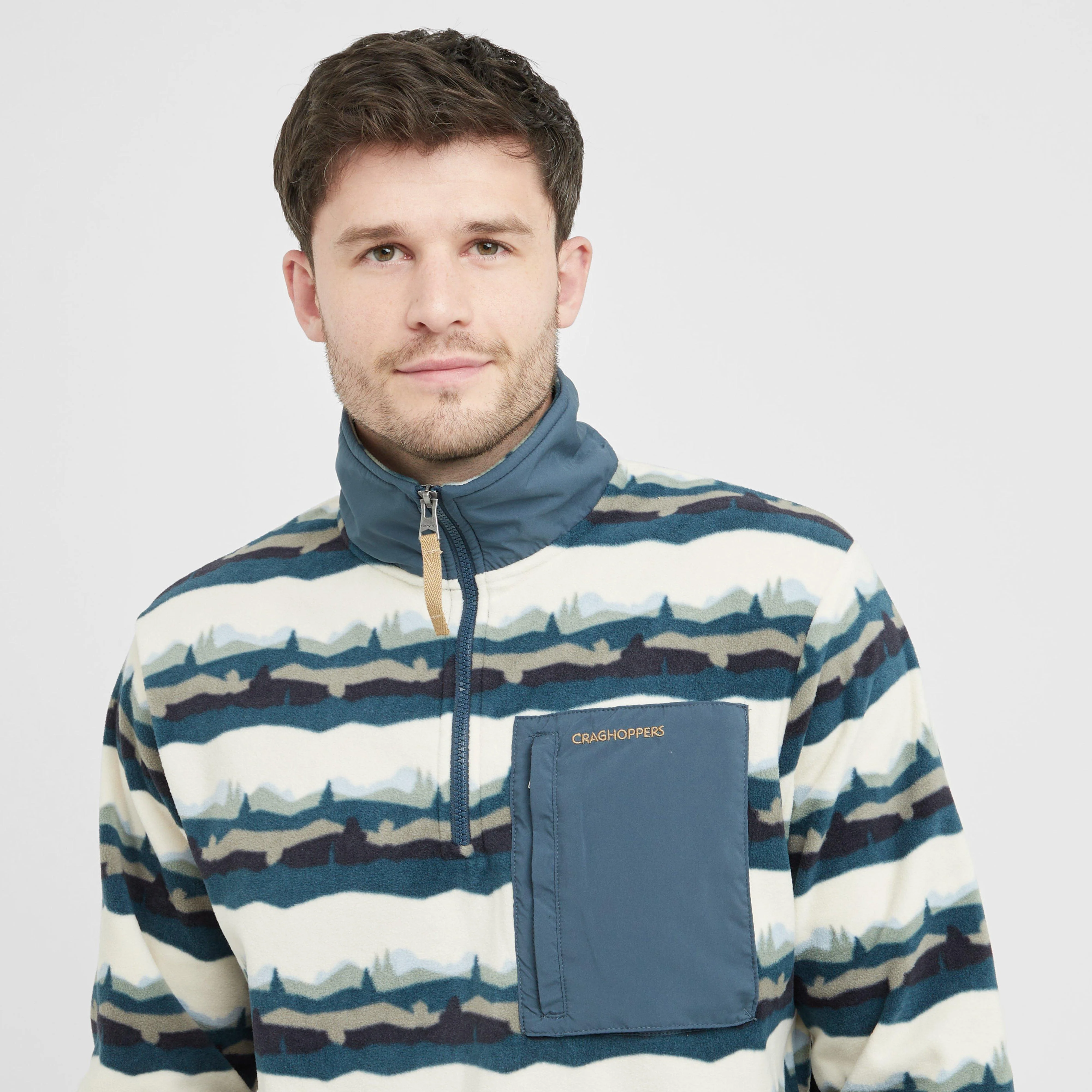 Men's National Trust Losehill Half Zip Fleece - Image 4