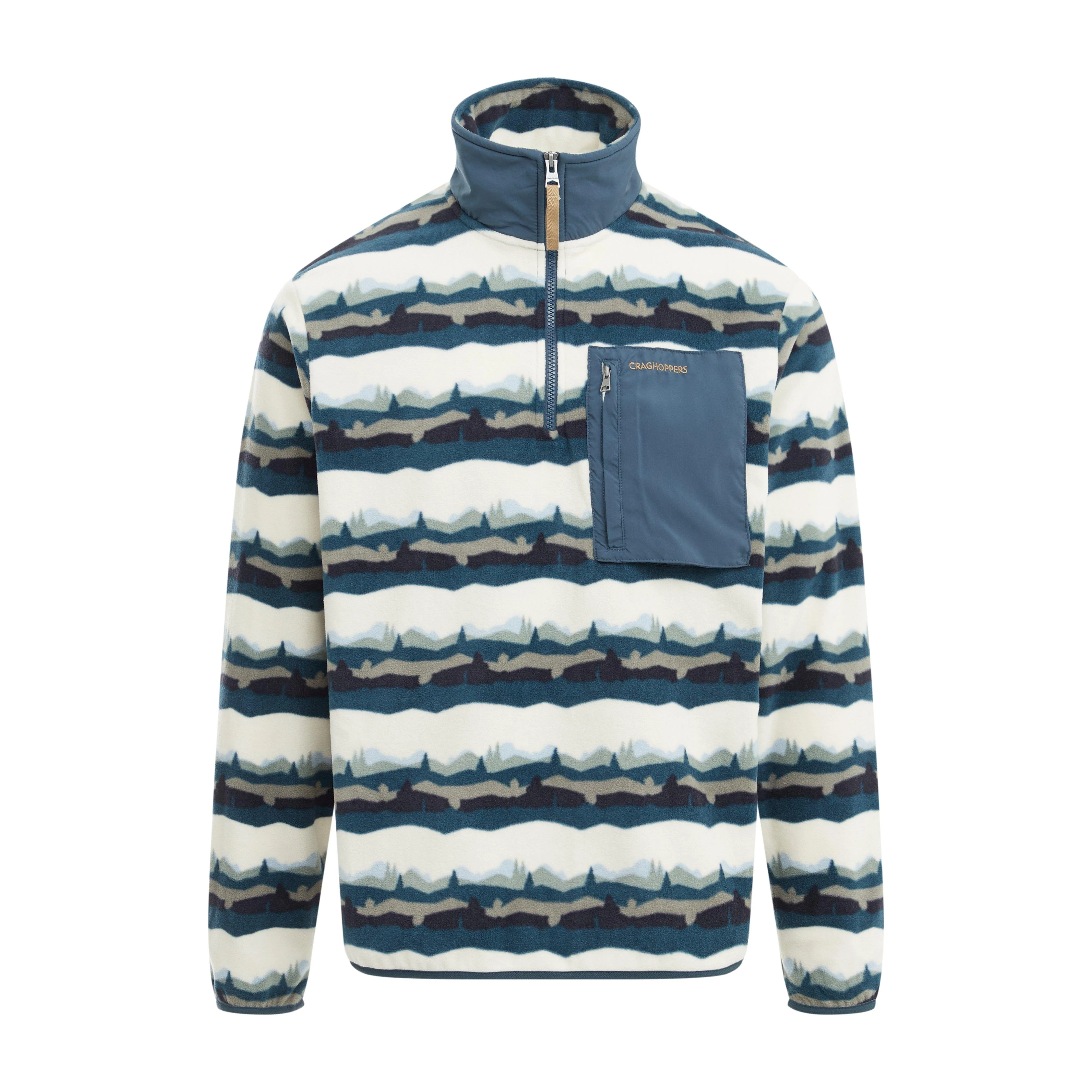 Men's National Trust Losehill Half Zip Fleece - Image 7