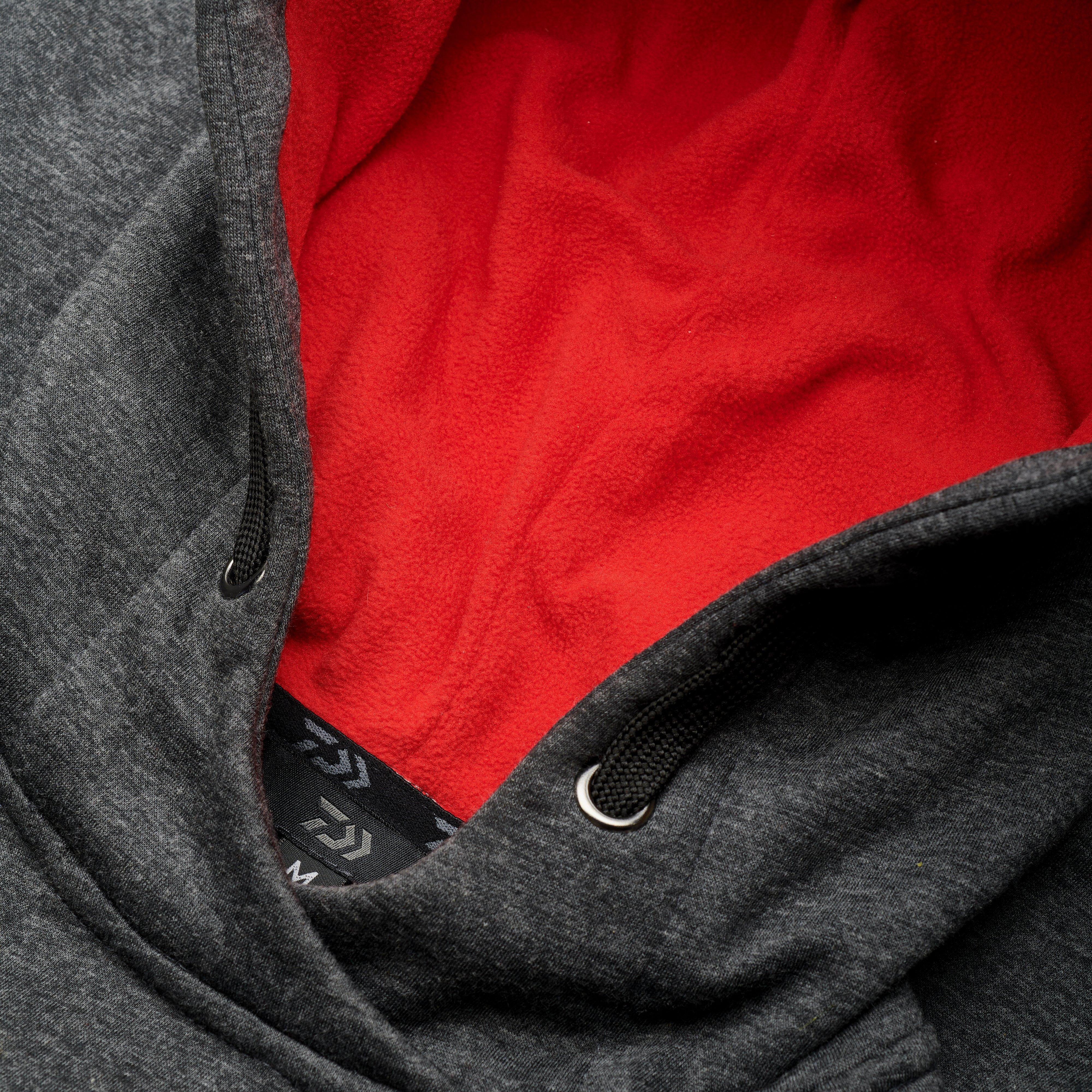 Match Hoodie Grey Red Lrg - Image 2