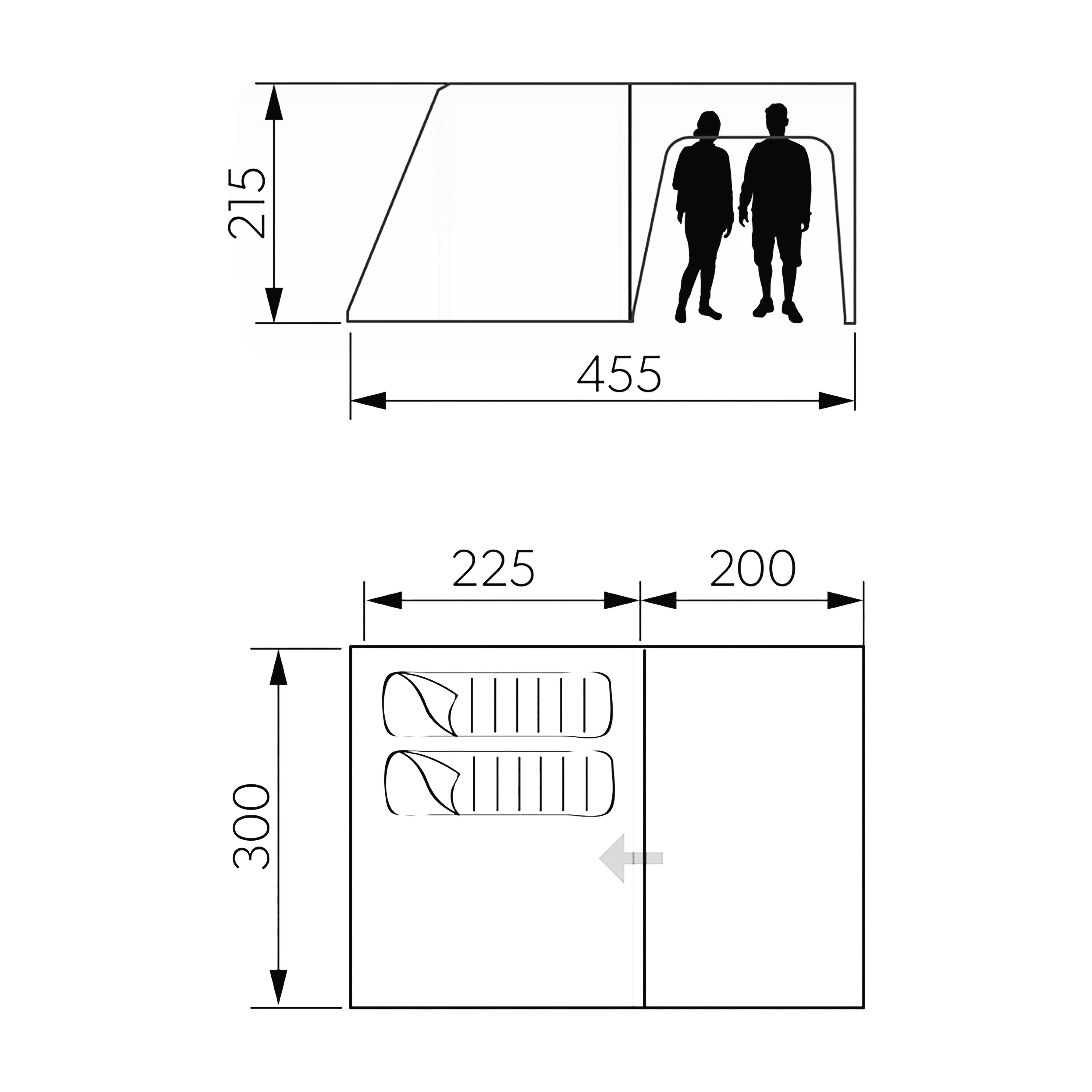 Santorini FTK 2X4 TC Inflatable Tent - Image 2