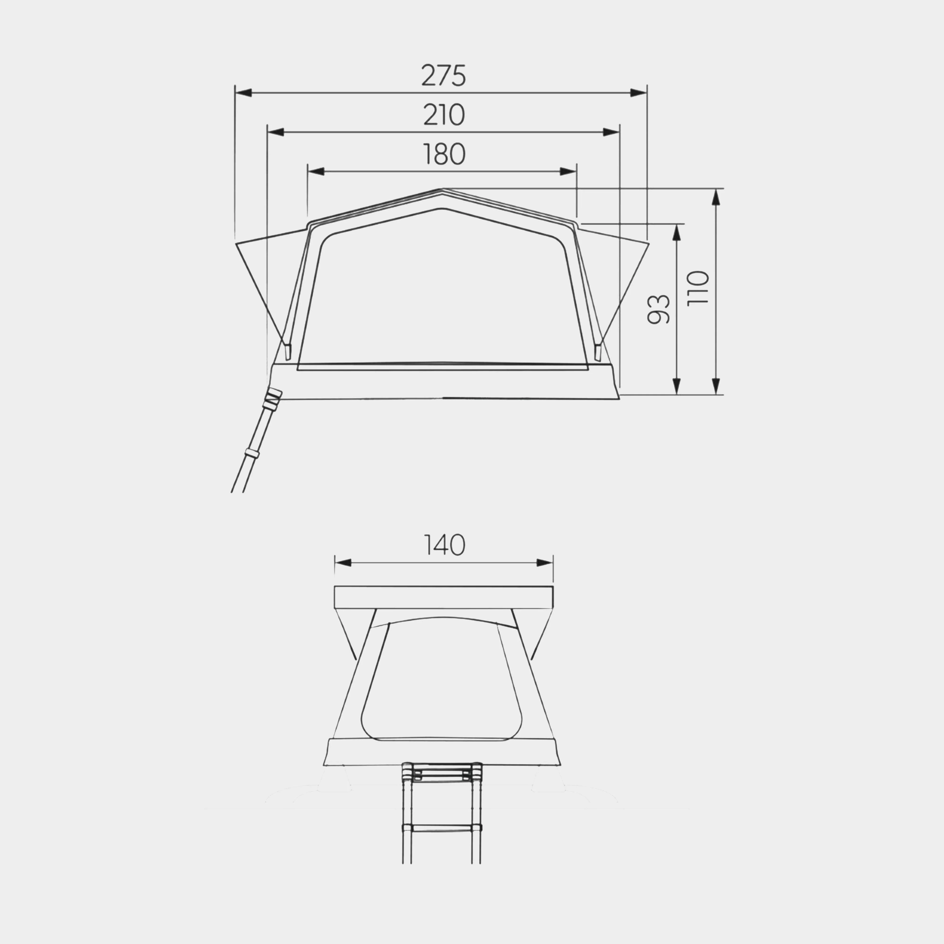 TRT 140 AIR Inflatable Roof Tent - Image 12