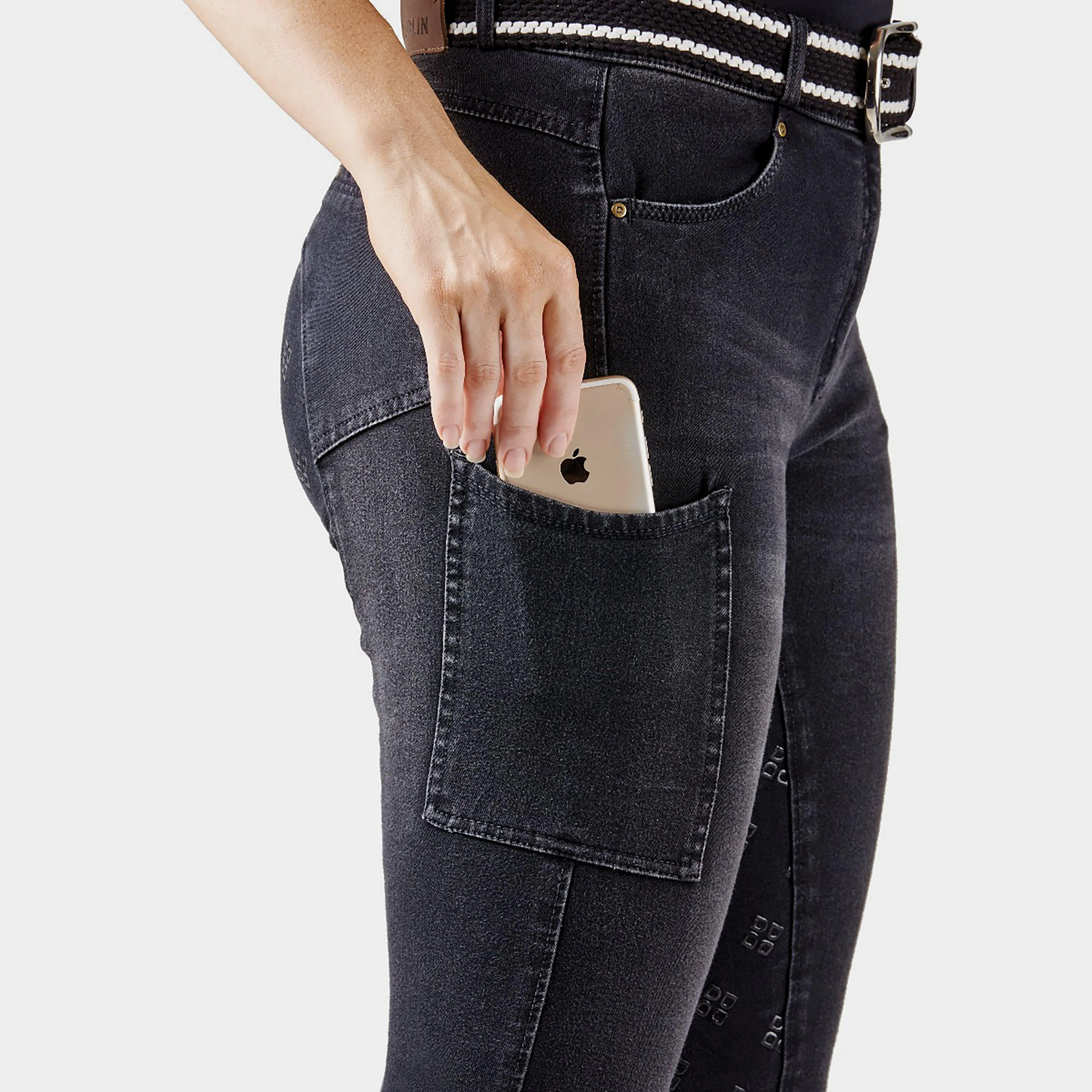 Women's Shona Full Grip Silicone Denim Breeches - Image 5