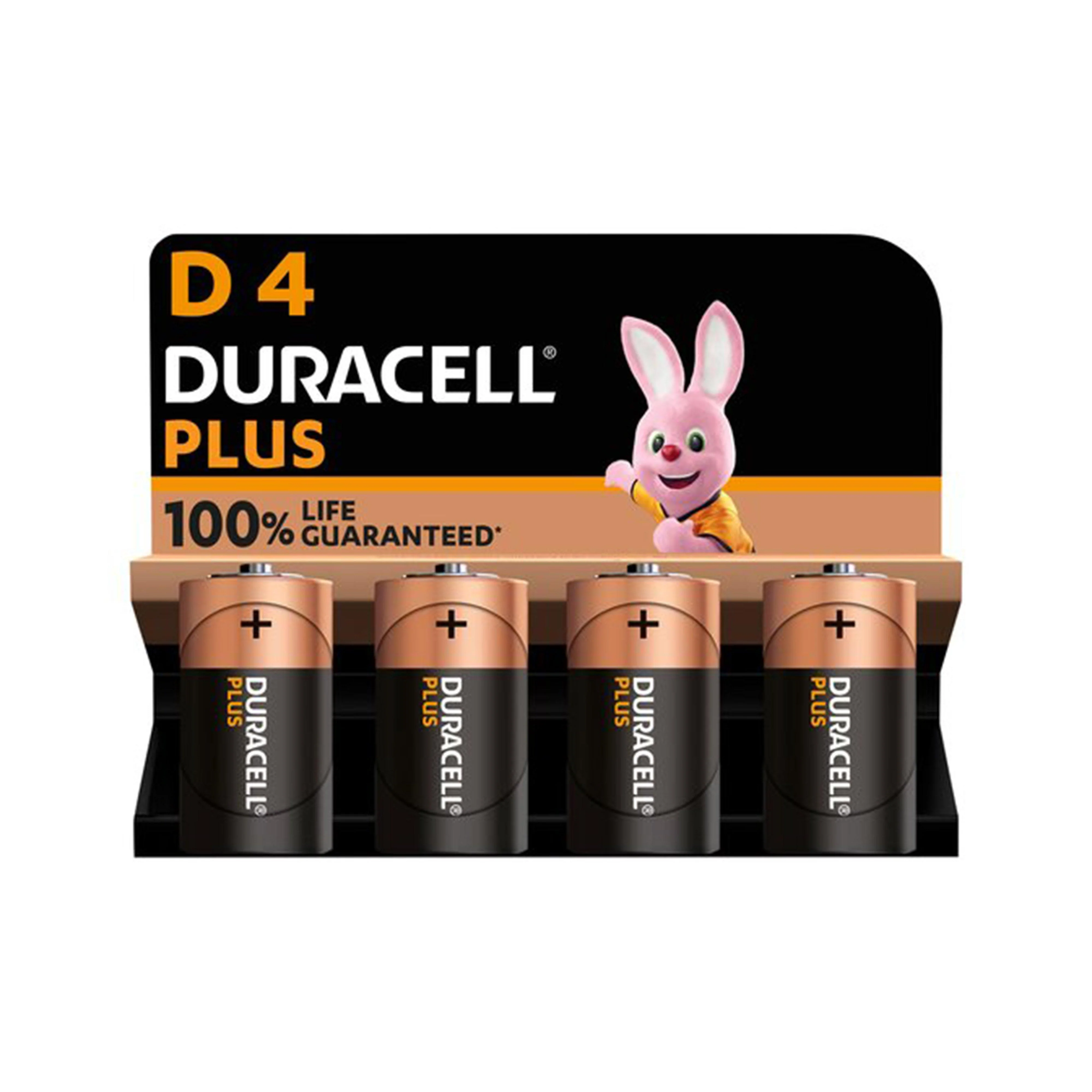 Plus 100 D4 Batteries (Pack of 4) - Image 2