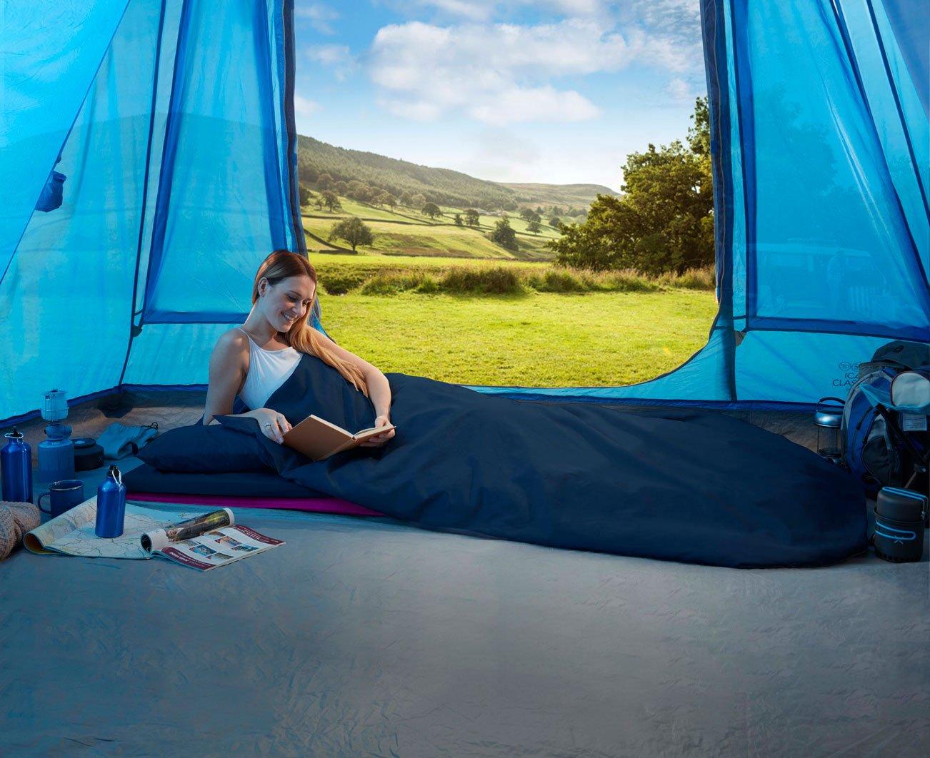 Compact Dual Season Sleeping Bag (Navy) - Image 2