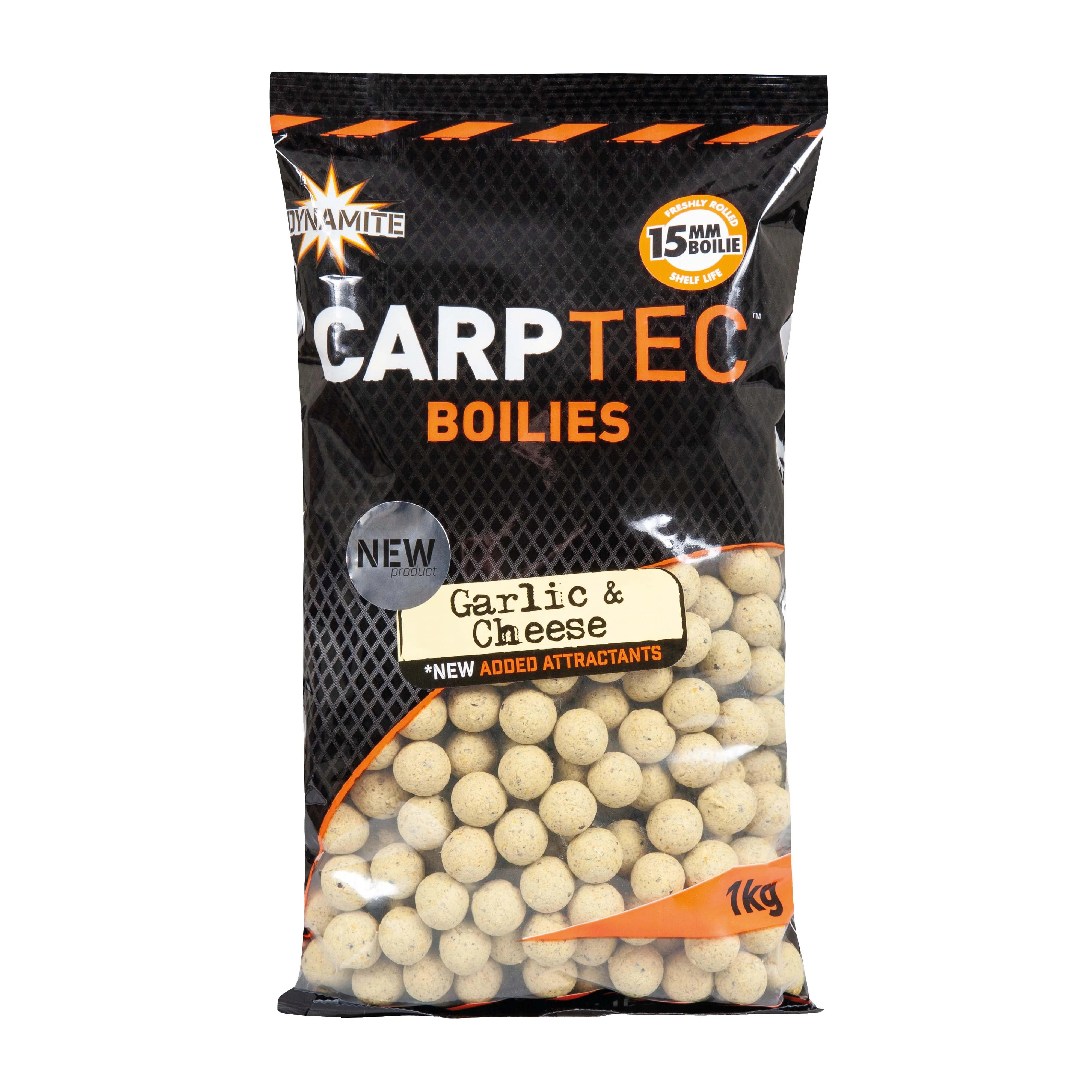 CarpTec Garlic and Cheese Boilies (15mm) - Image 2