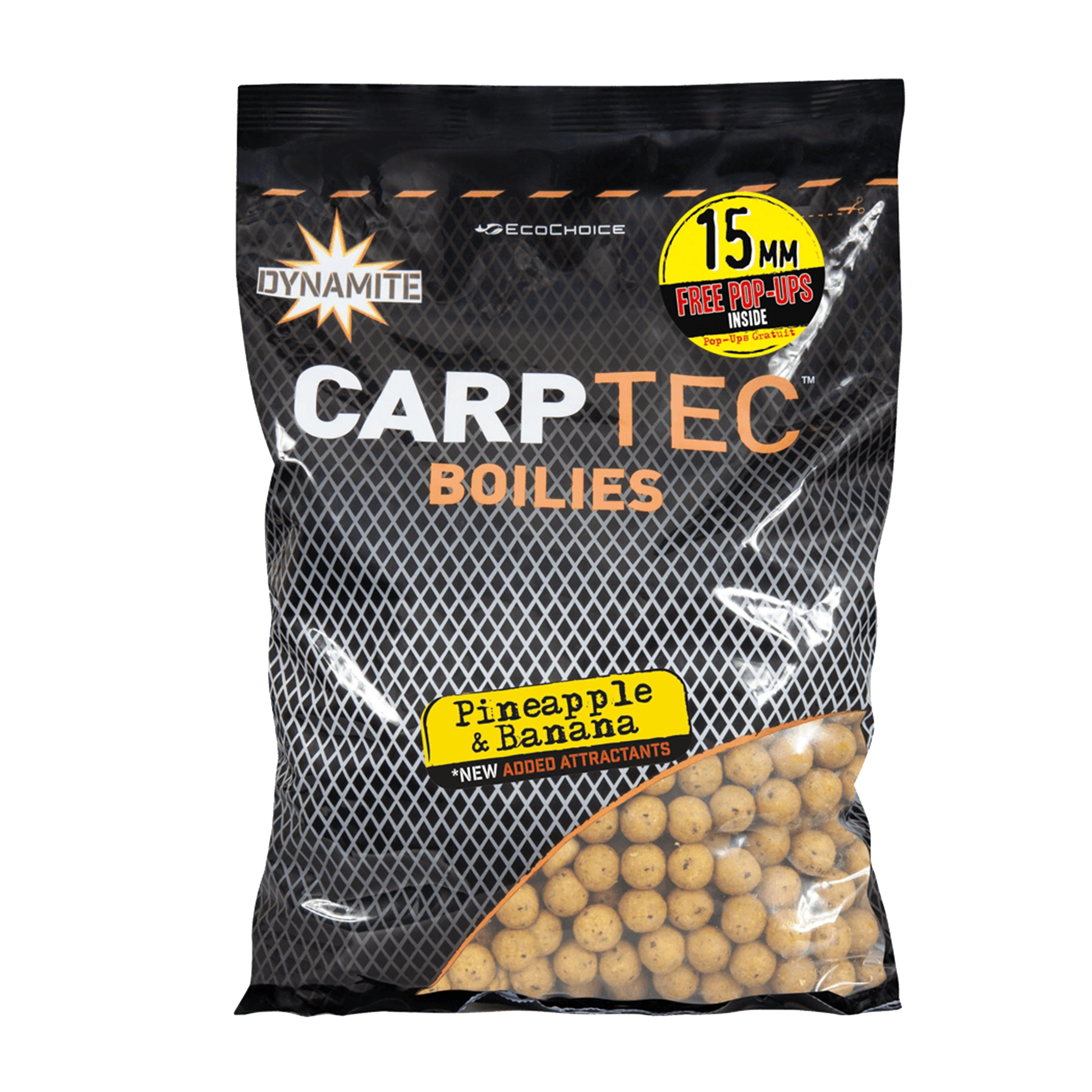 CarpTec Pineapple and Banana Boilies 15mm 1.8kg - Image 2