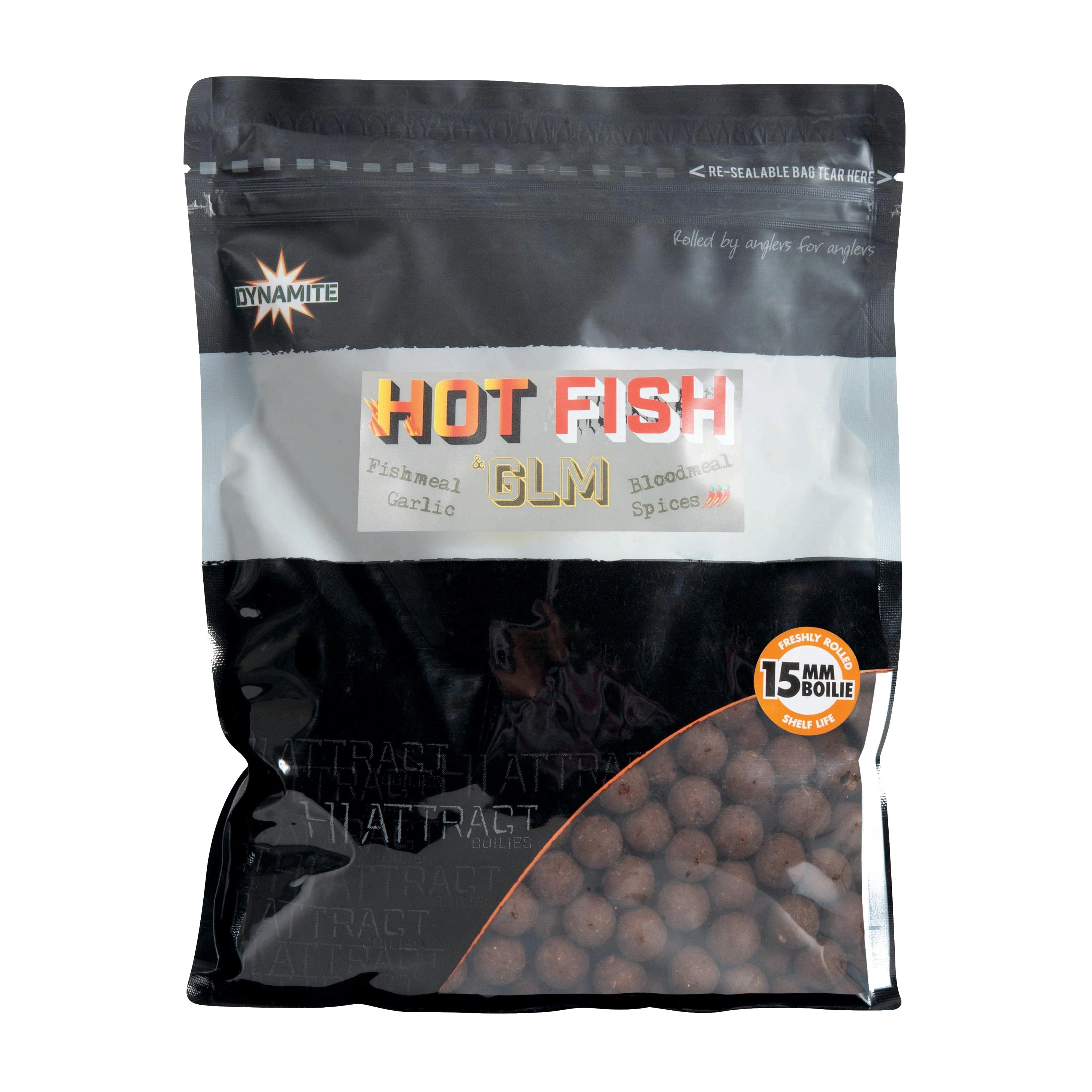 Hot Fish & GLM Boilies 15mm 1kg - Image 2
