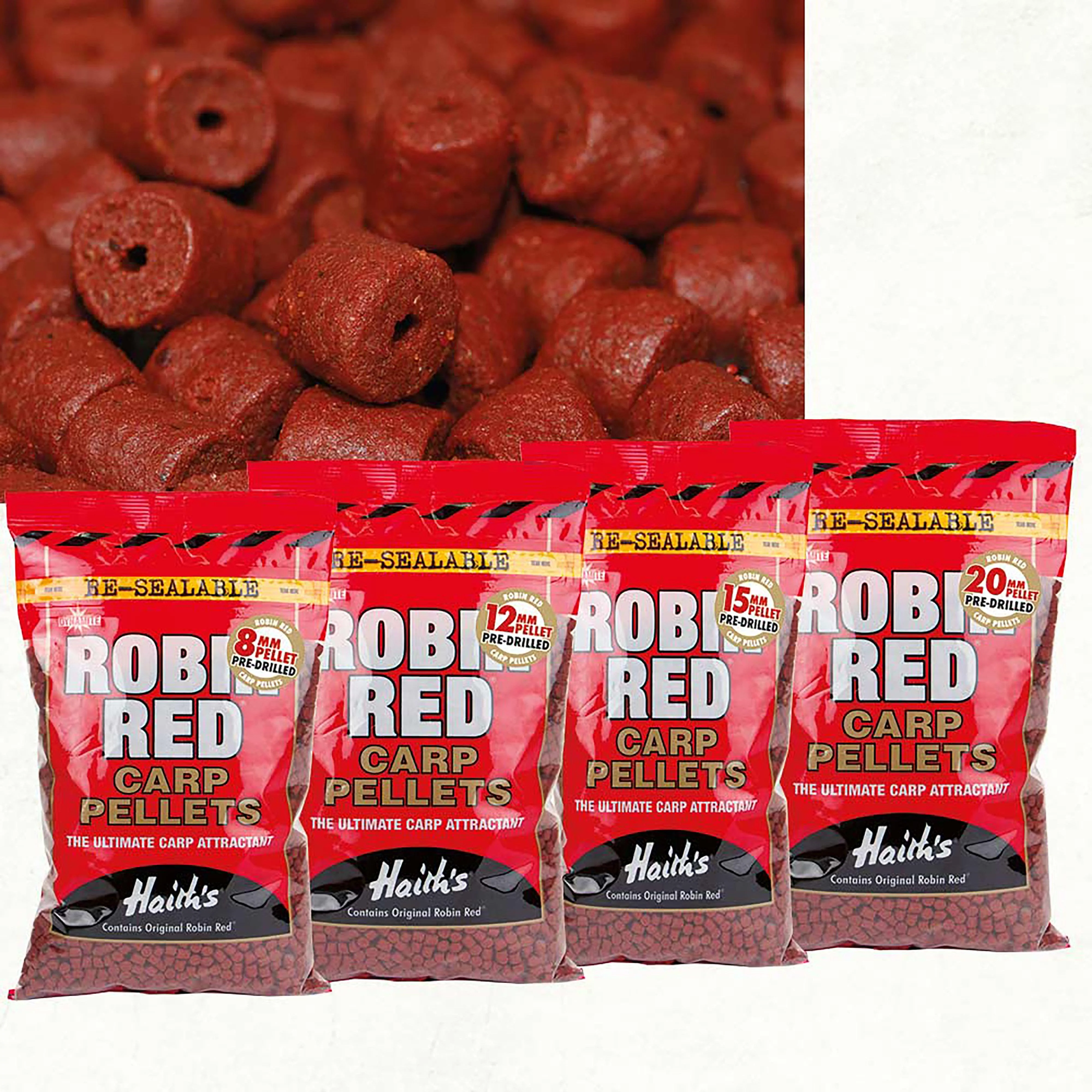 Robin Red Drilled Pellet 20mm - Image 2