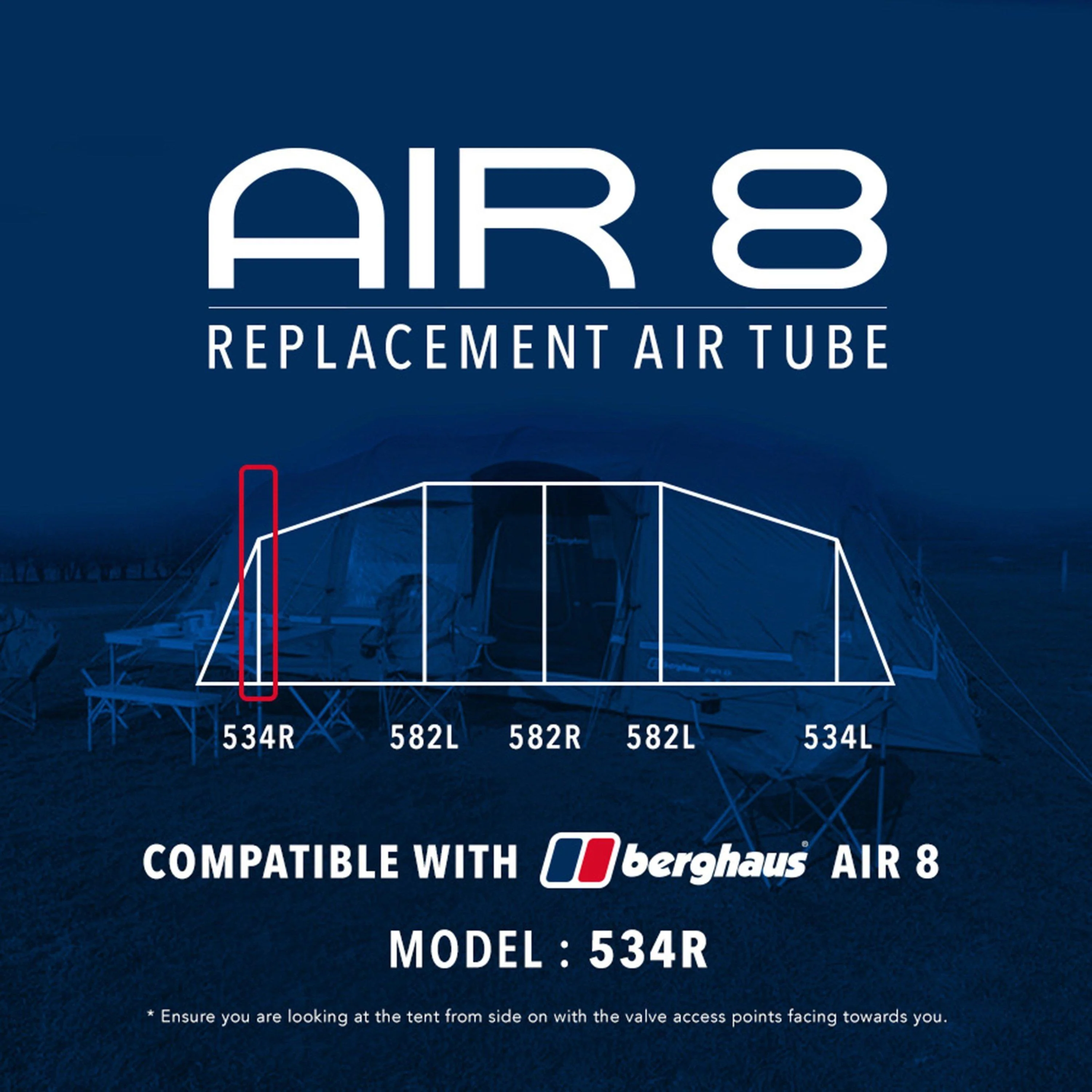 Air 8 Replacement Air Tube (Front 534R) - Image 3