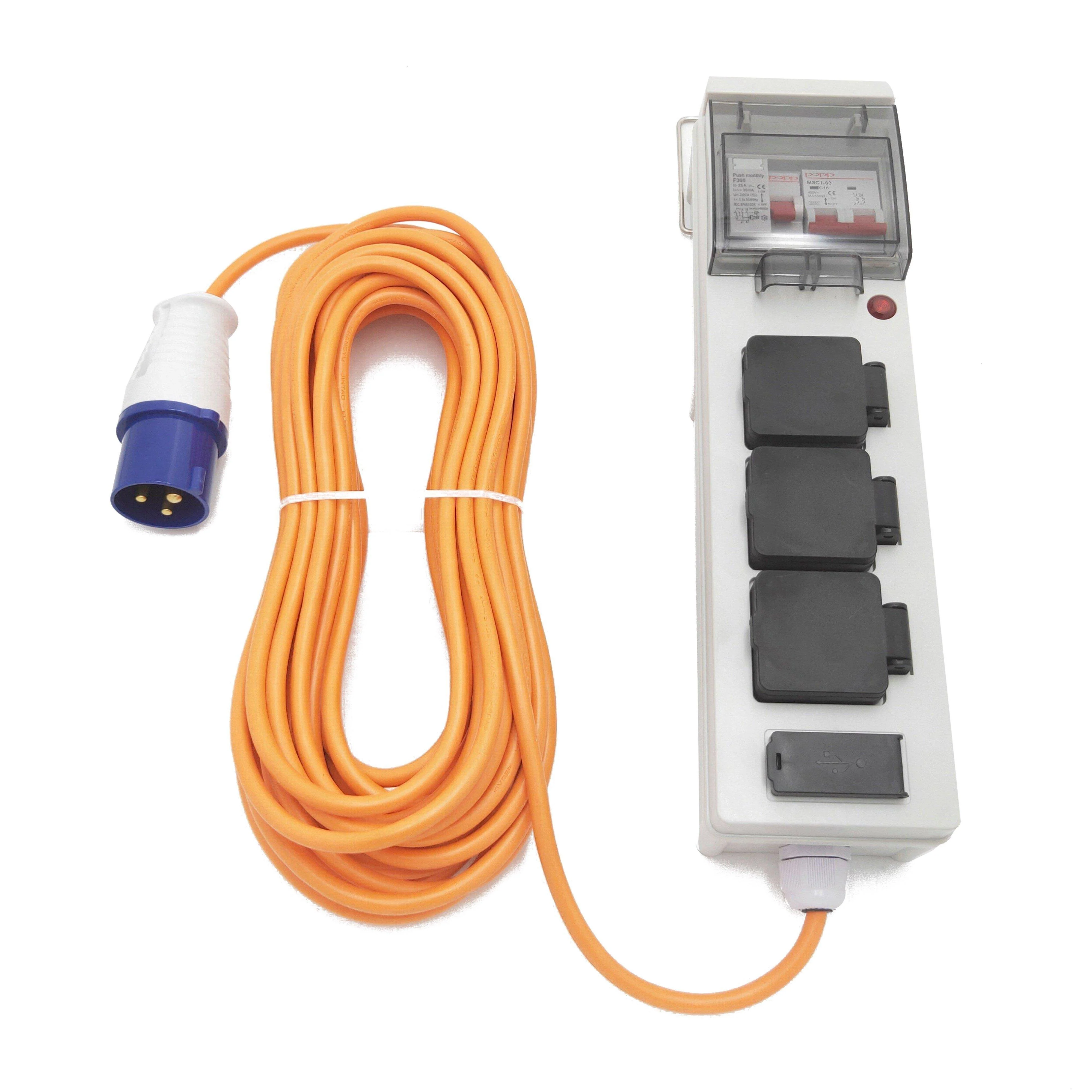 Mobile Mains Kit with USB (15m) - Image 2