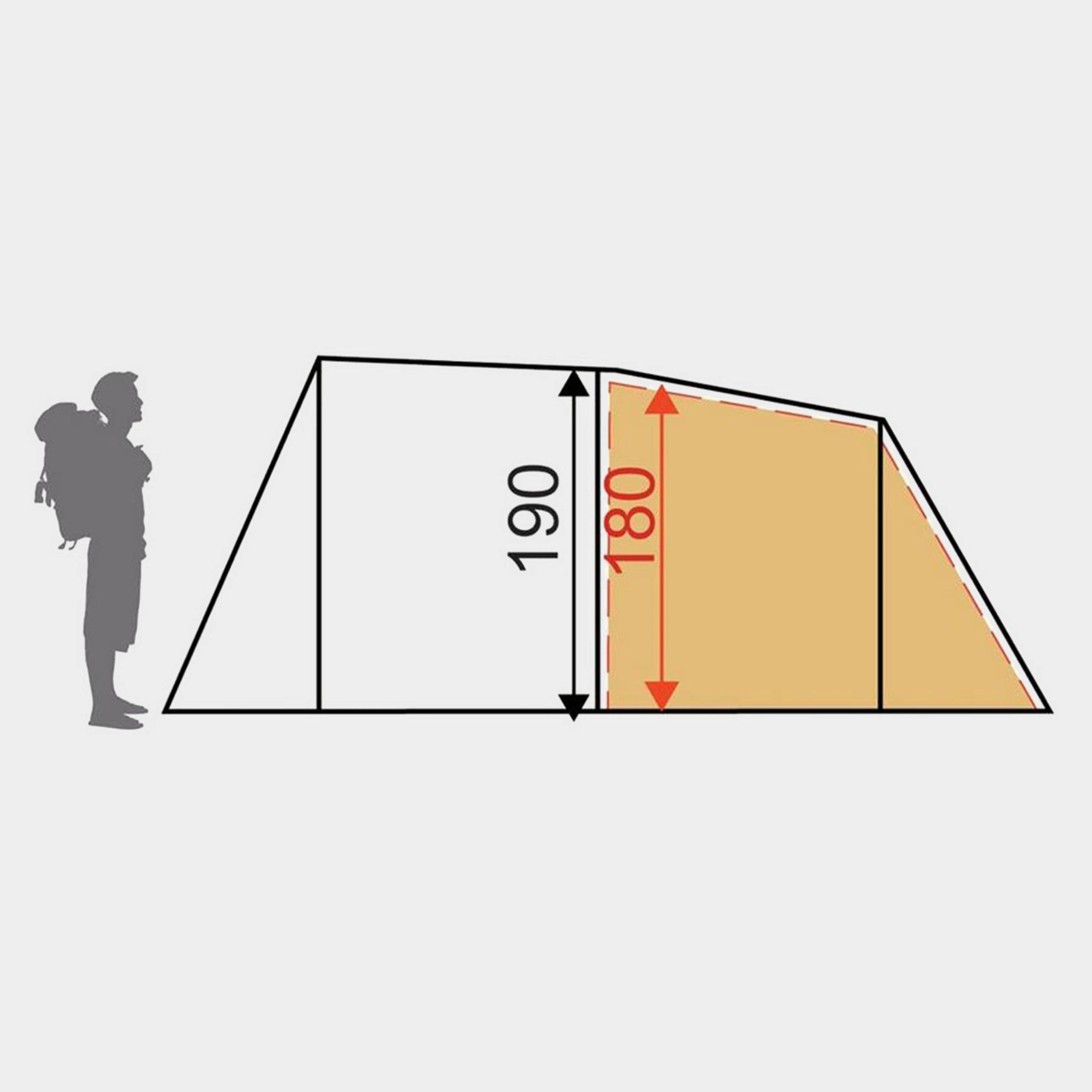 Refurbished Eurohike Sendero 4 Family Tent - Image 3