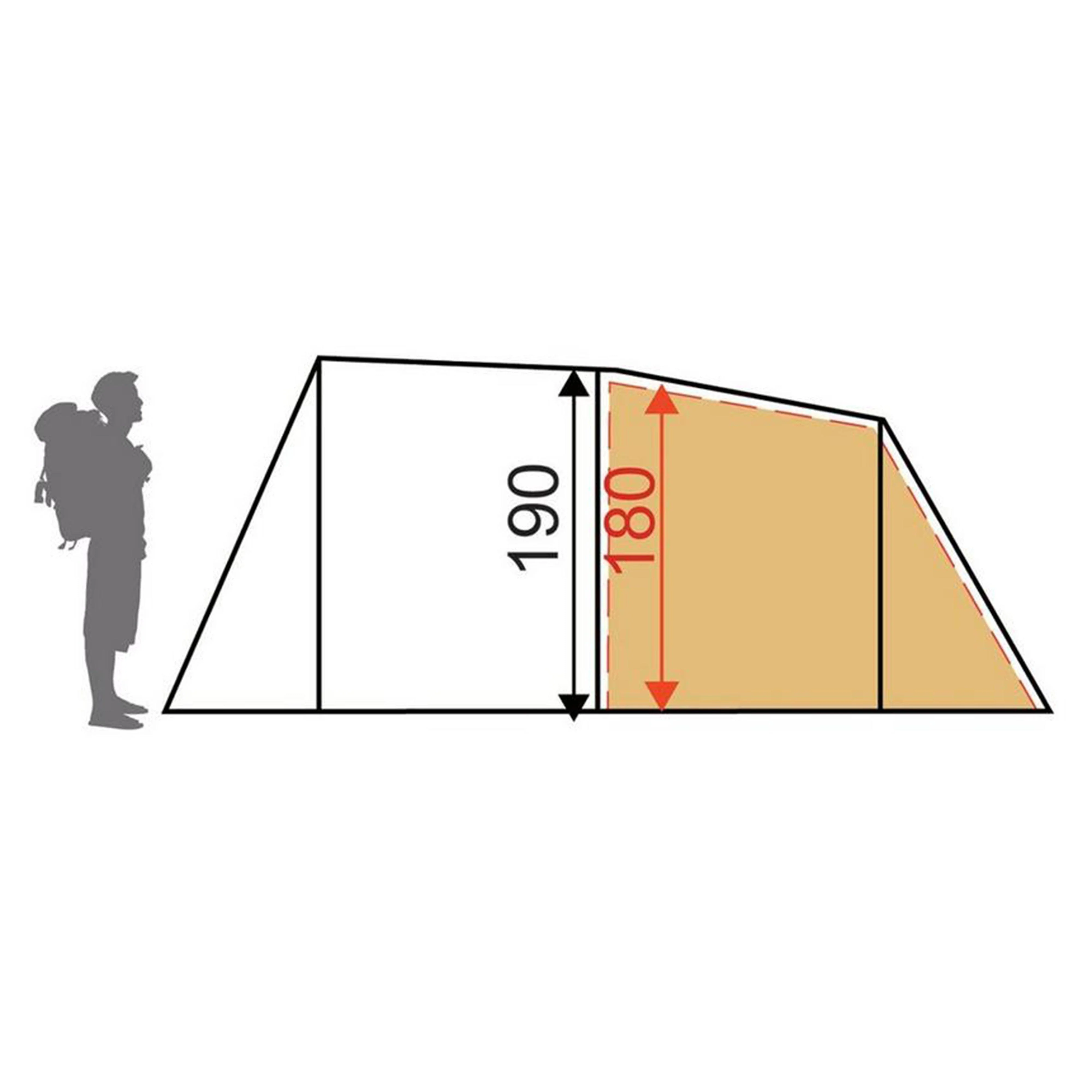 Refurbished Eurohike Sendero 4 Family Tent - Image 3