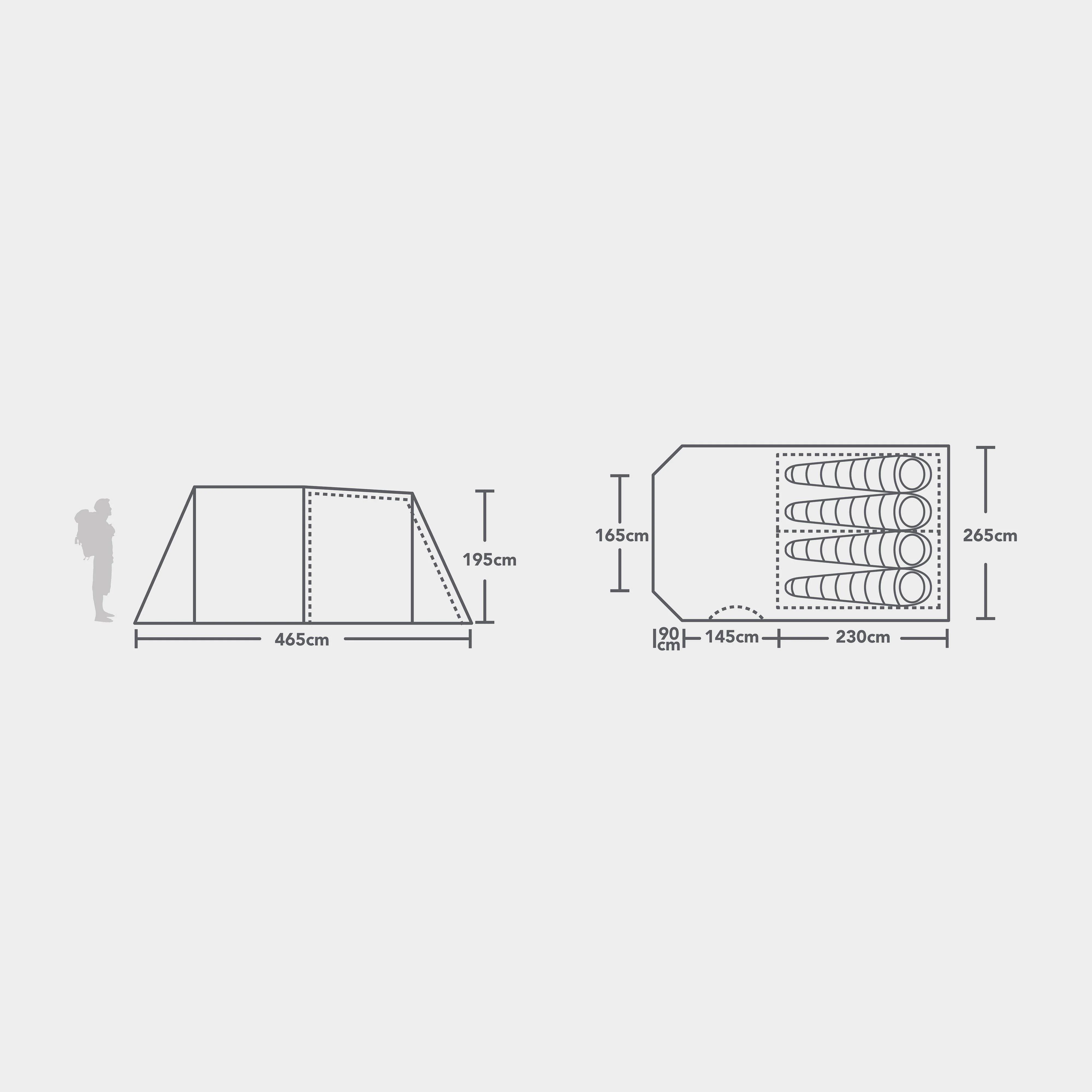 Refurbished Rydal 400 Air Tent - Image 2