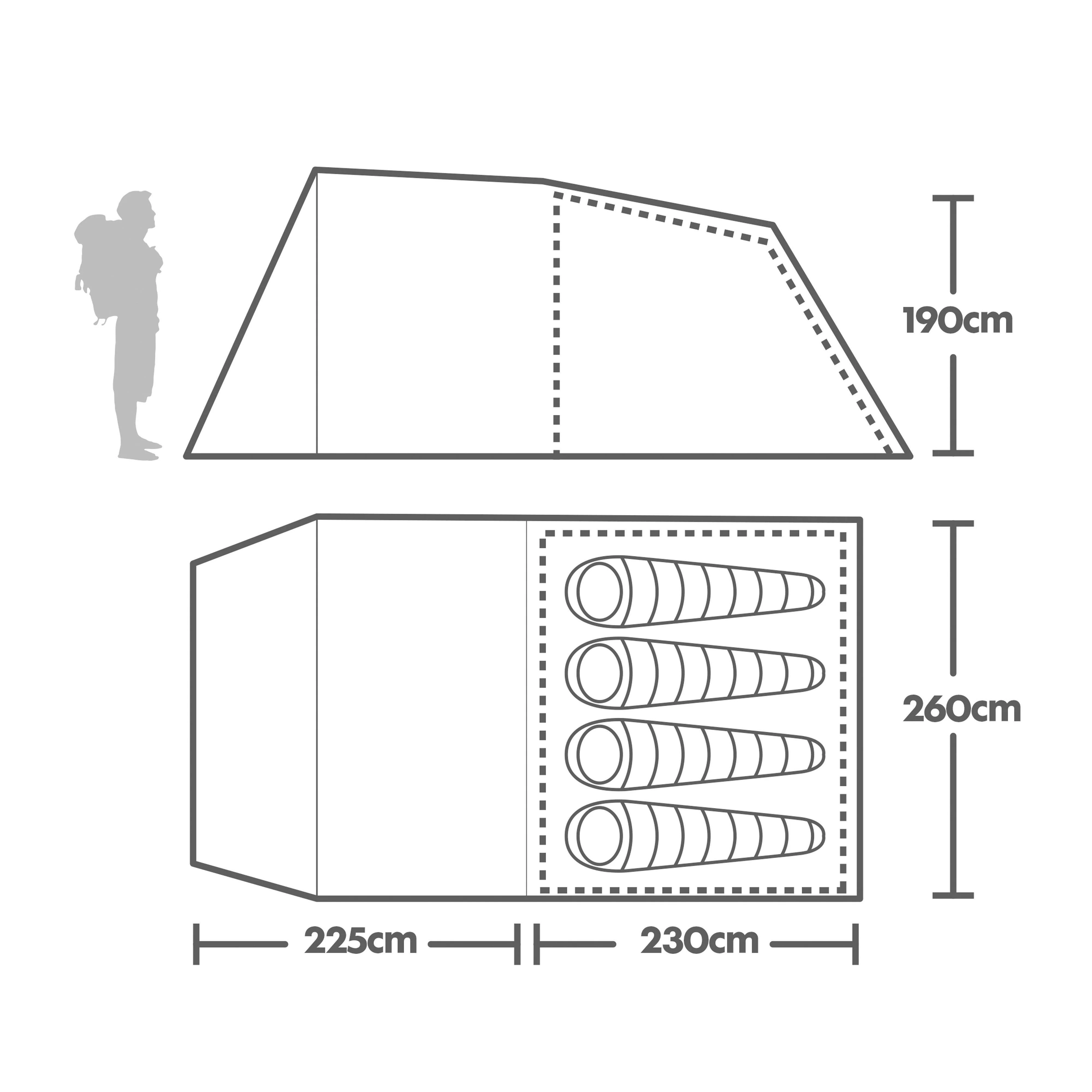 Refurbished Sendero 4 Family Tent - Image 2