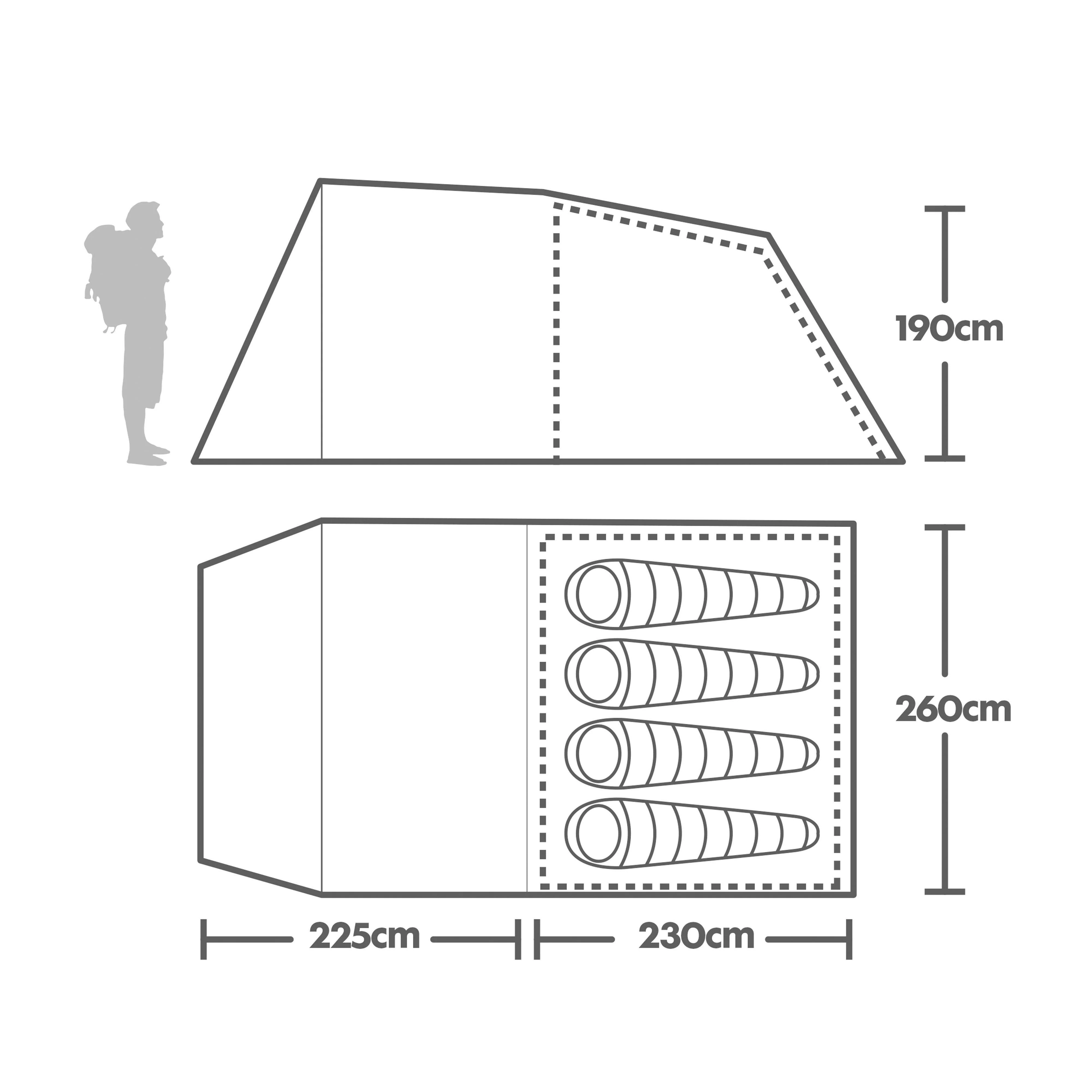 Refurbished Sendero 4 Family Tent - Image 2