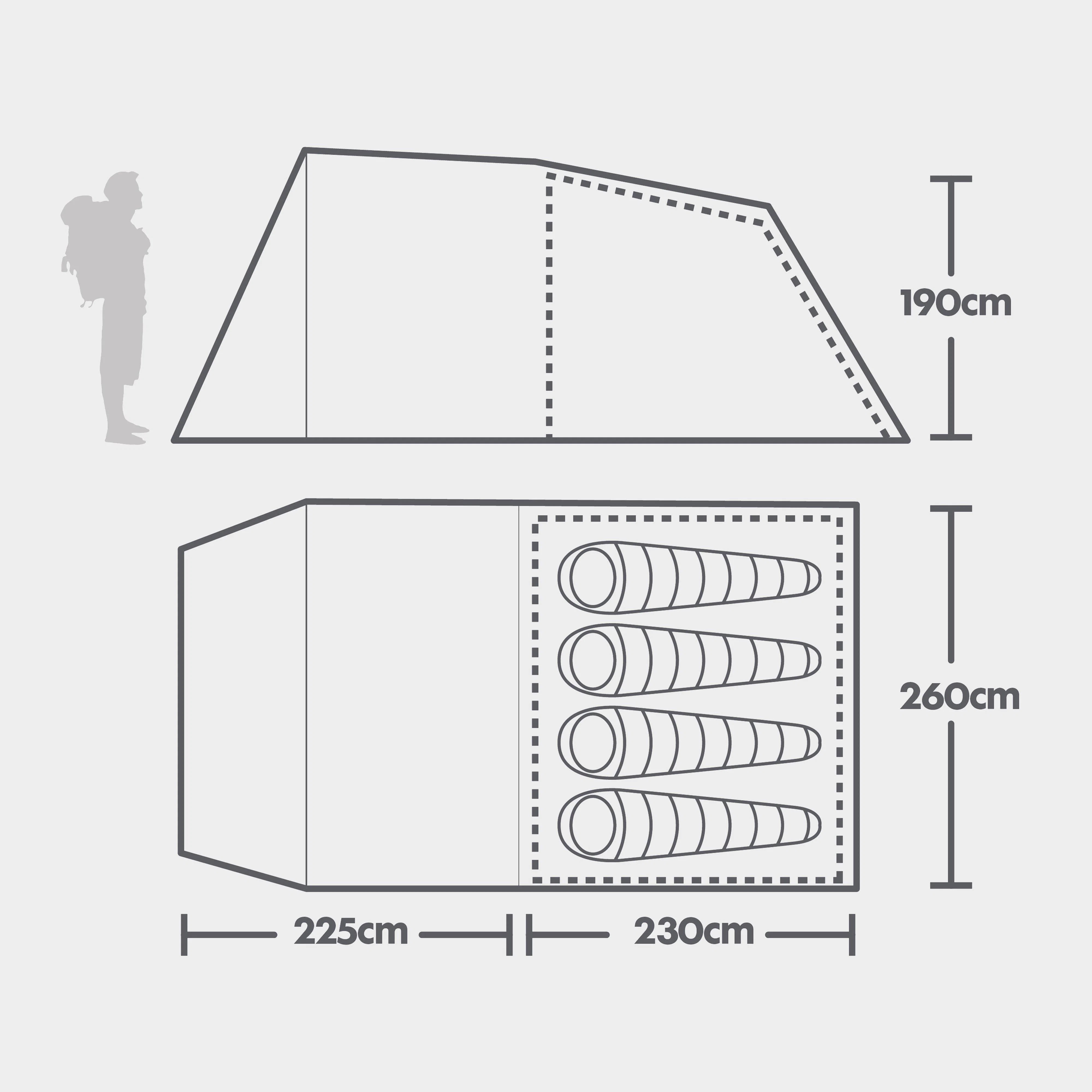 Sendero 4 Family Tent - Image 2