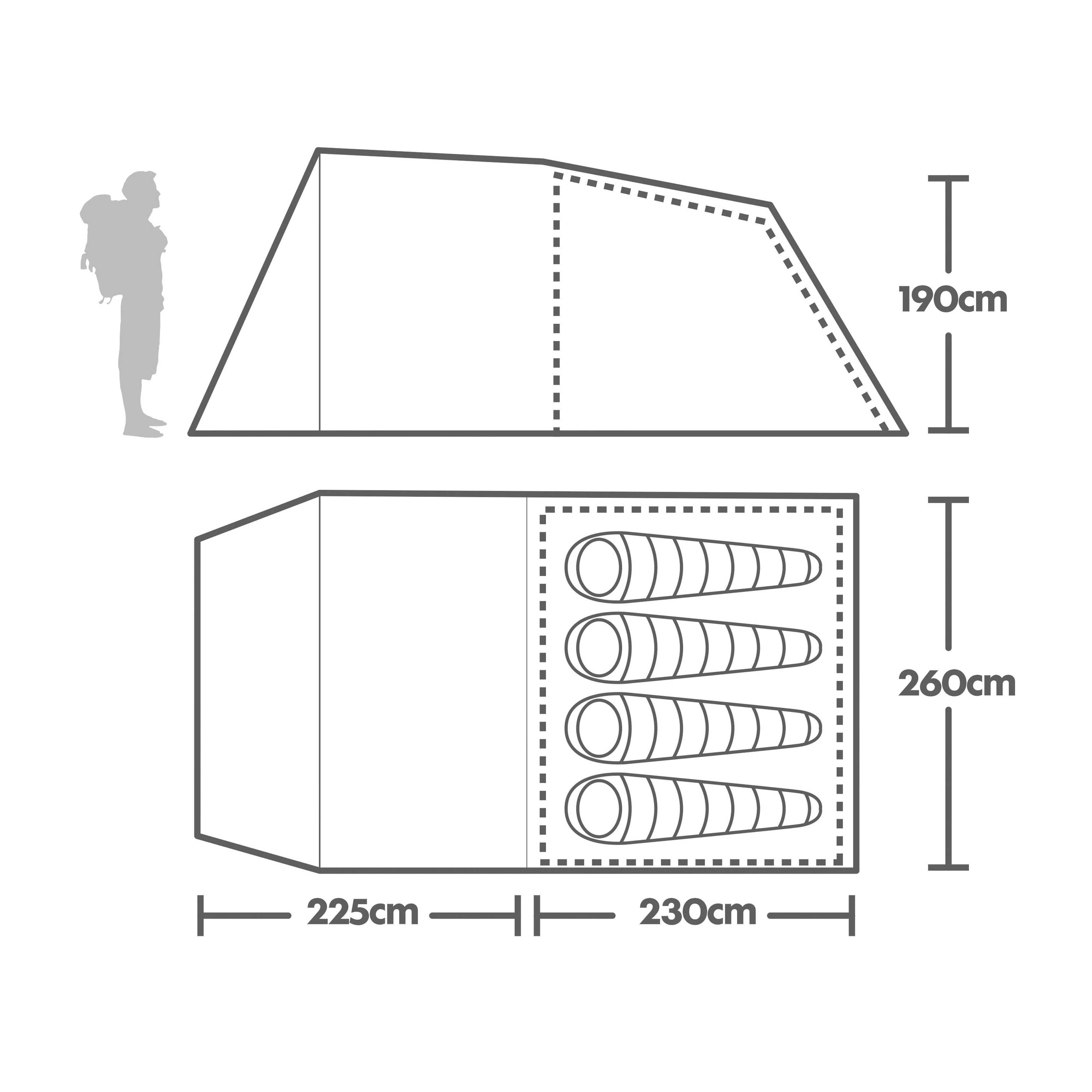 Sendero 4 Family Tent - Image 2