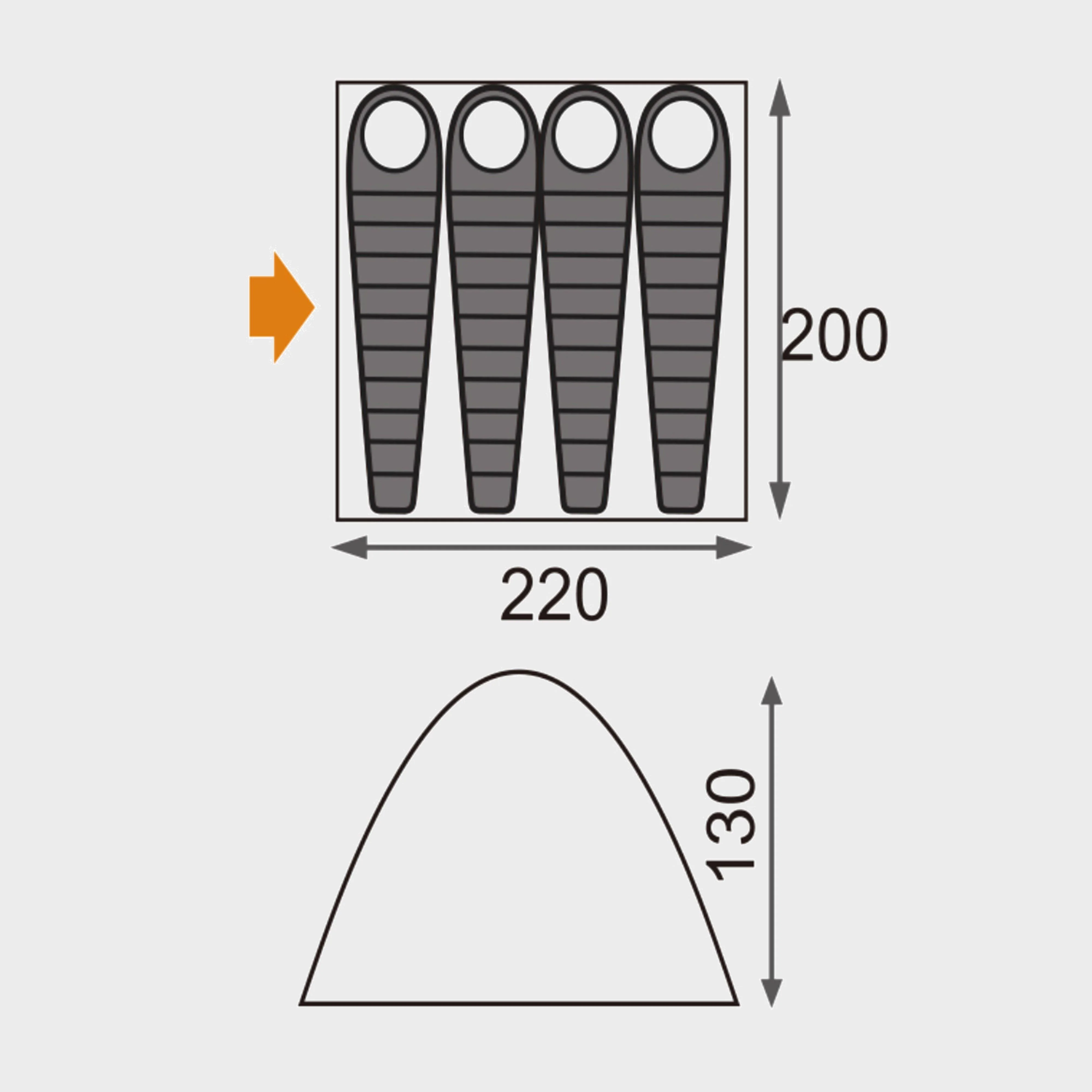 Toco 4 Dome Tent - Image 2